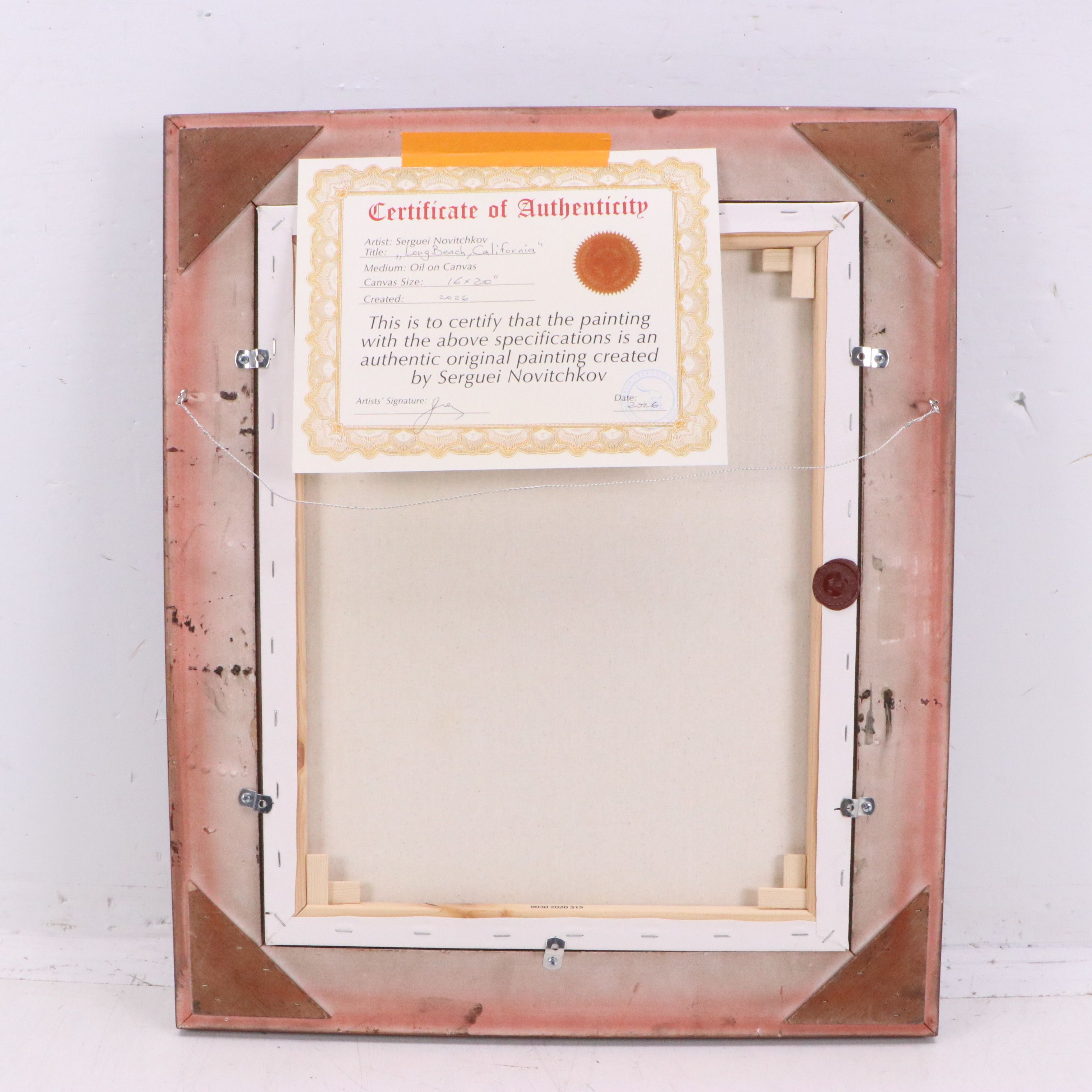 Serguei Novitchkov Oil Painting "Long Beach, California," 2026