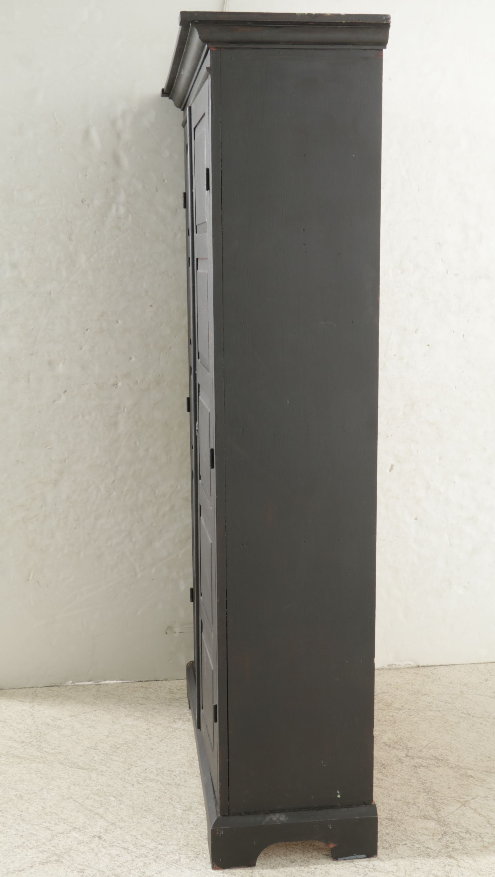 American Primitive Style Painted Wood Cabinet