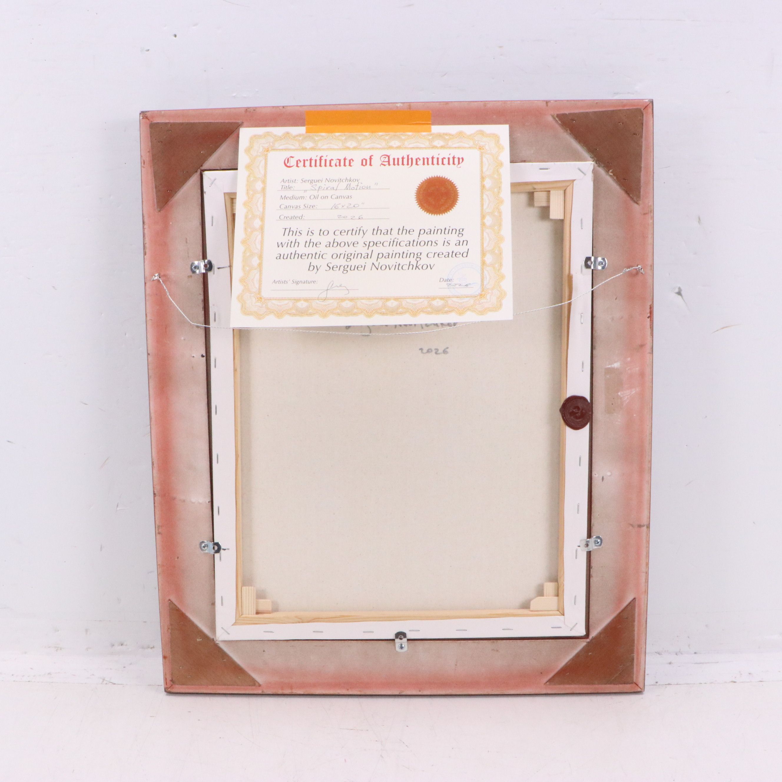 Serguei Novitchkov Oil Painting "Spiral Motion," 2026