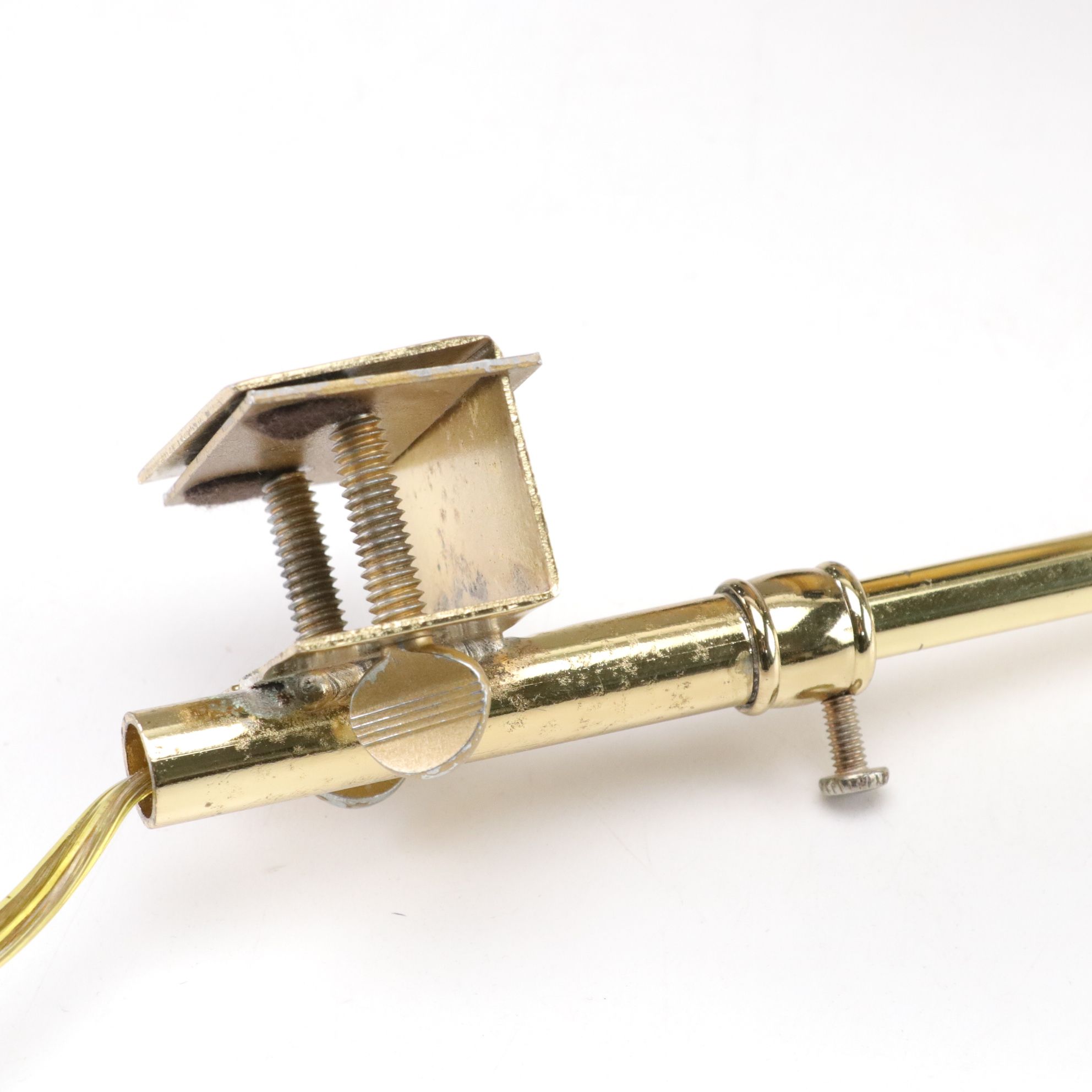 Brass Hourglass with Frame Mount Picture Light