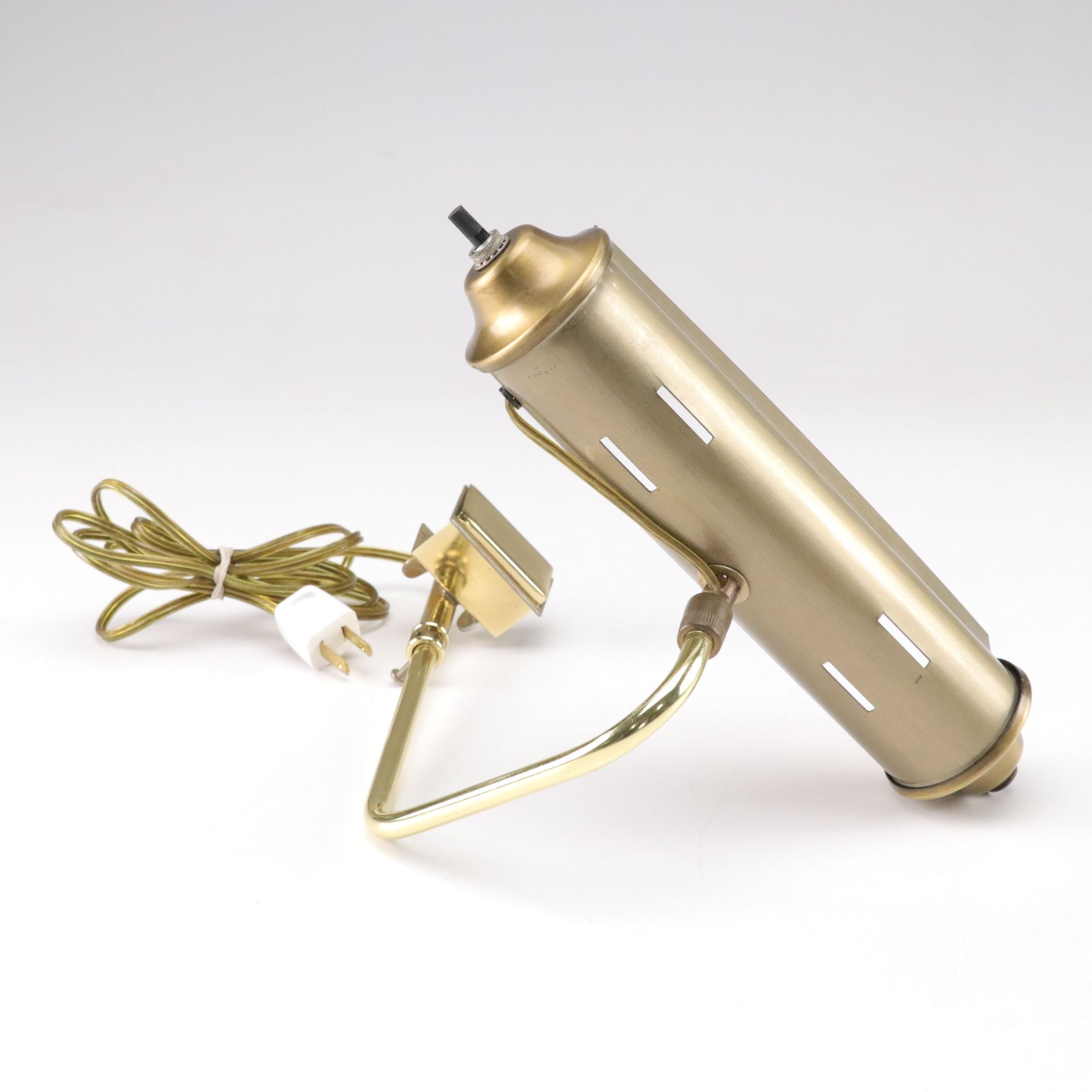 Brass Hourglass with Frame Mount Picture Light