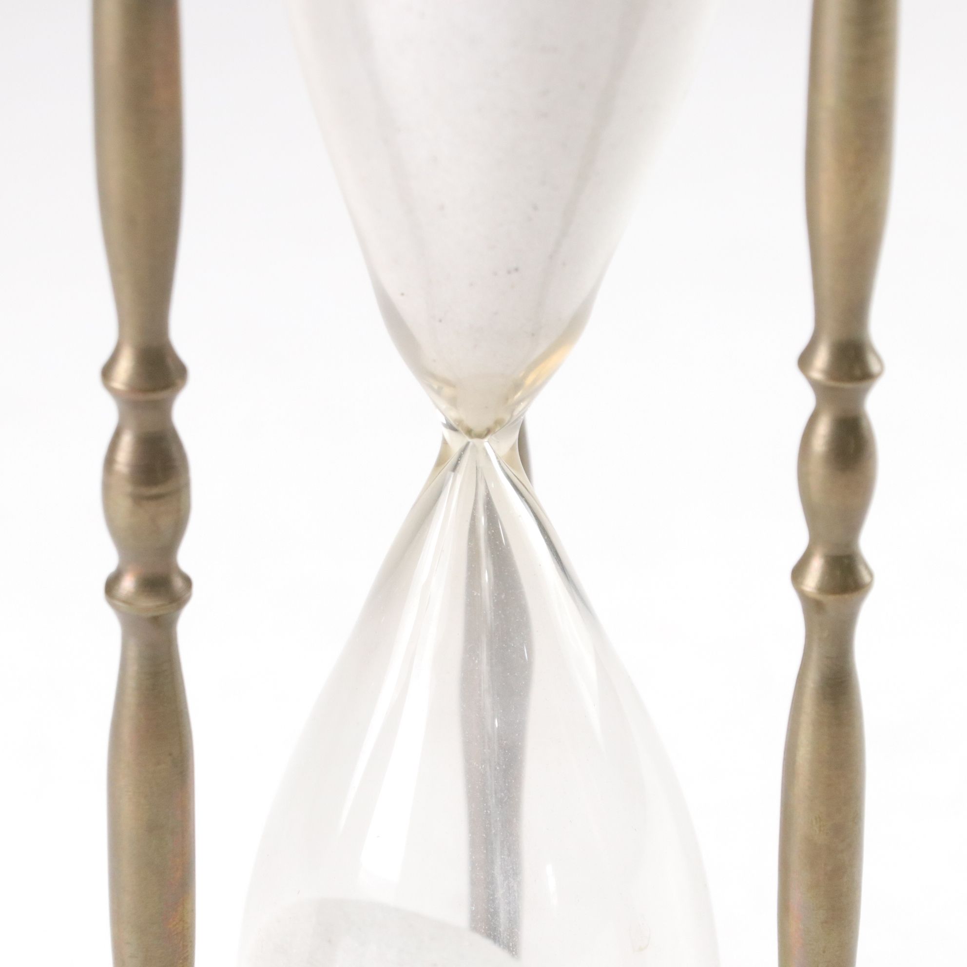 Brass Hourglass with Frame Mount Picture Light