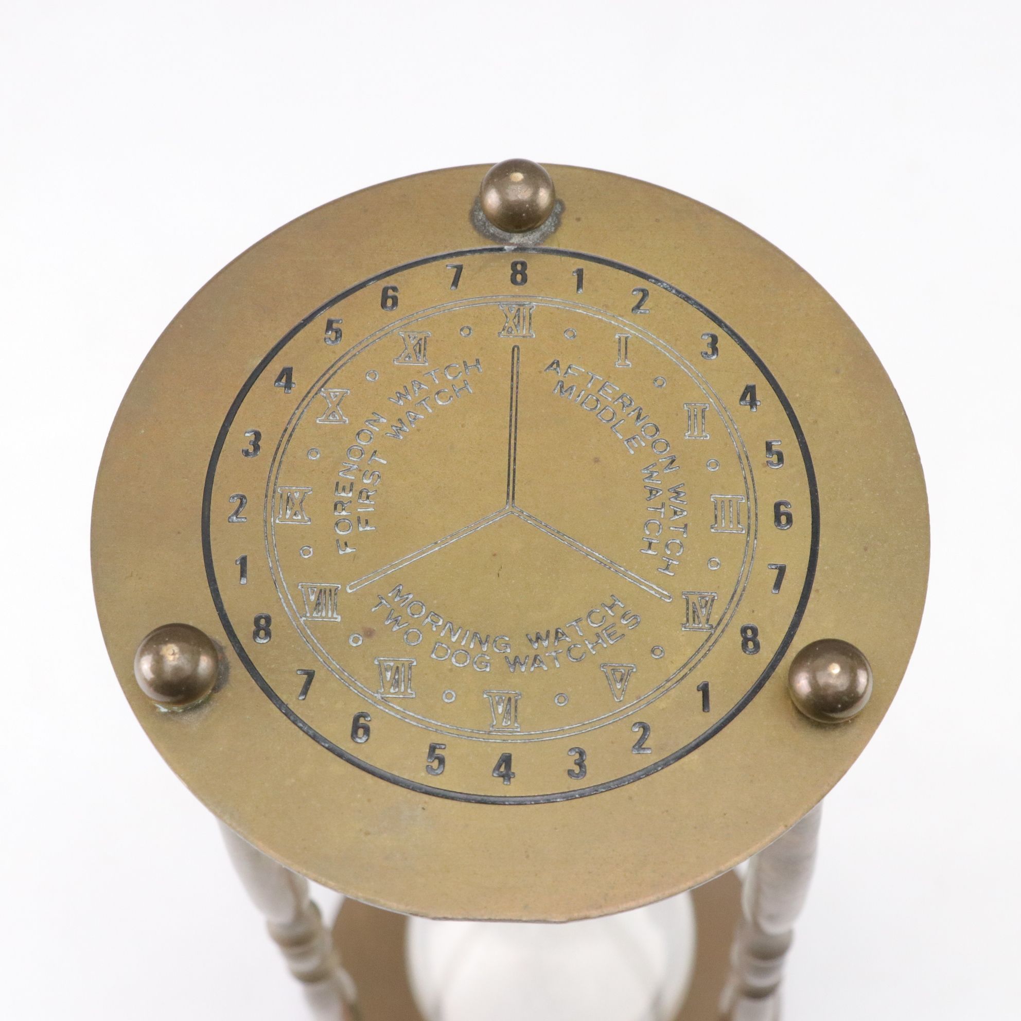 Brass Hourglass with Frame Mount Picture Light