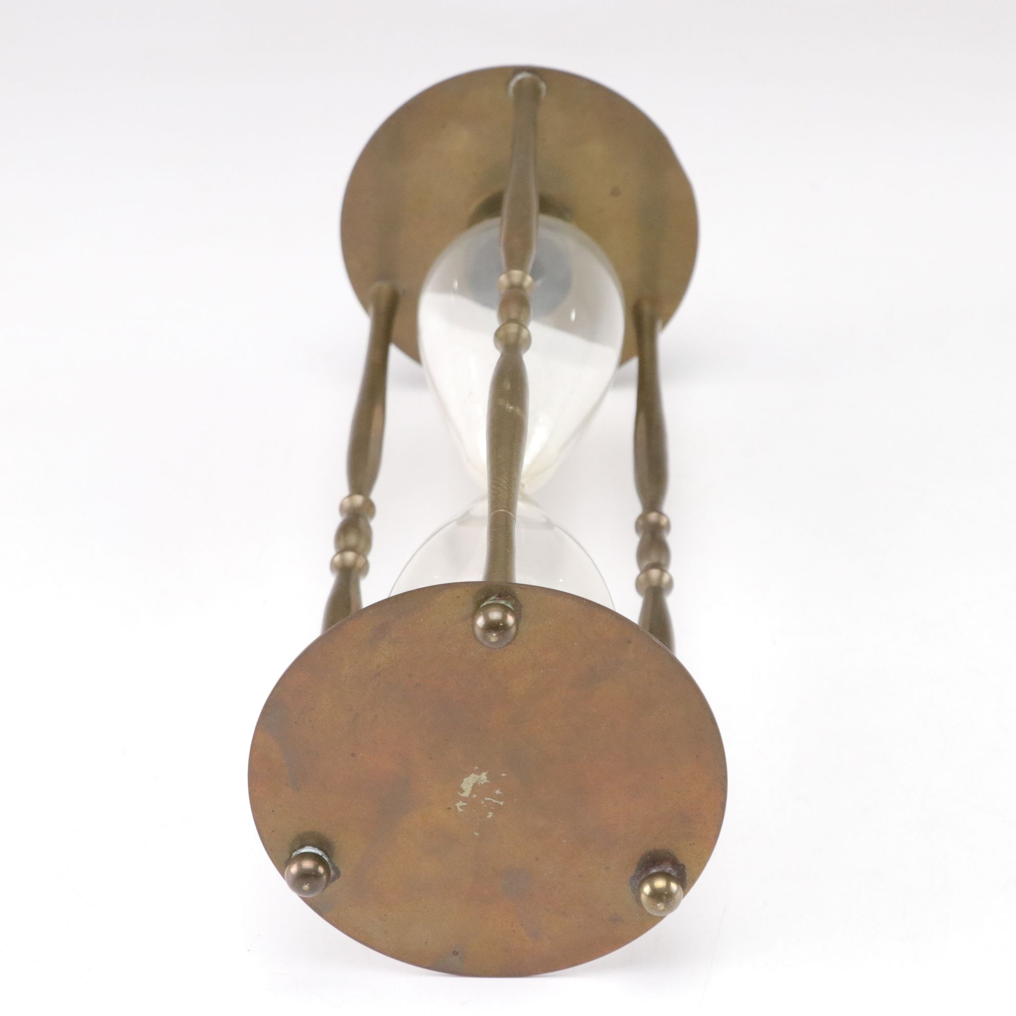 Brass Hourglass with Frame Mount Picture Light