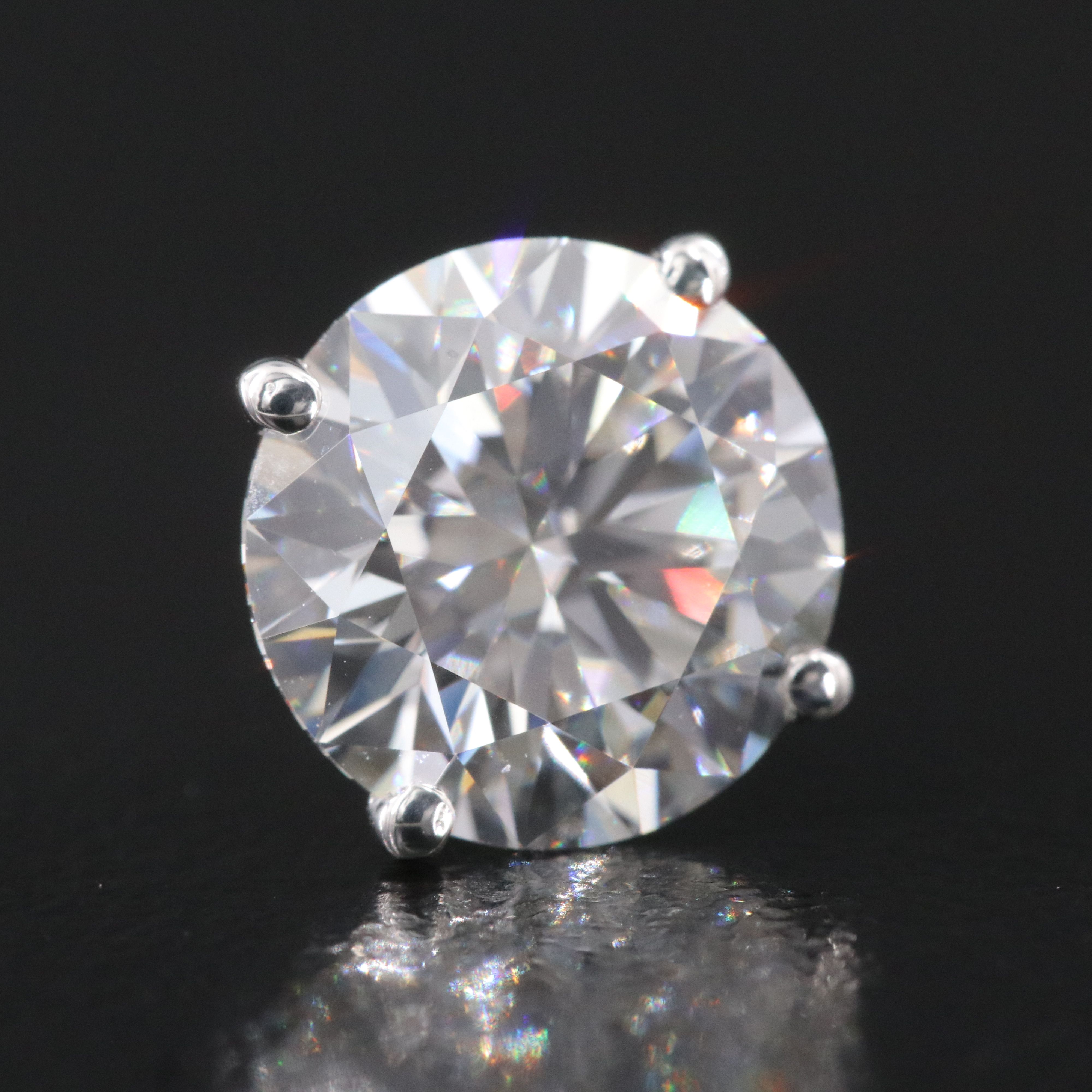 14K 5.08 CTW Lab Grown Diamond Stud Earrings with IGI Reports