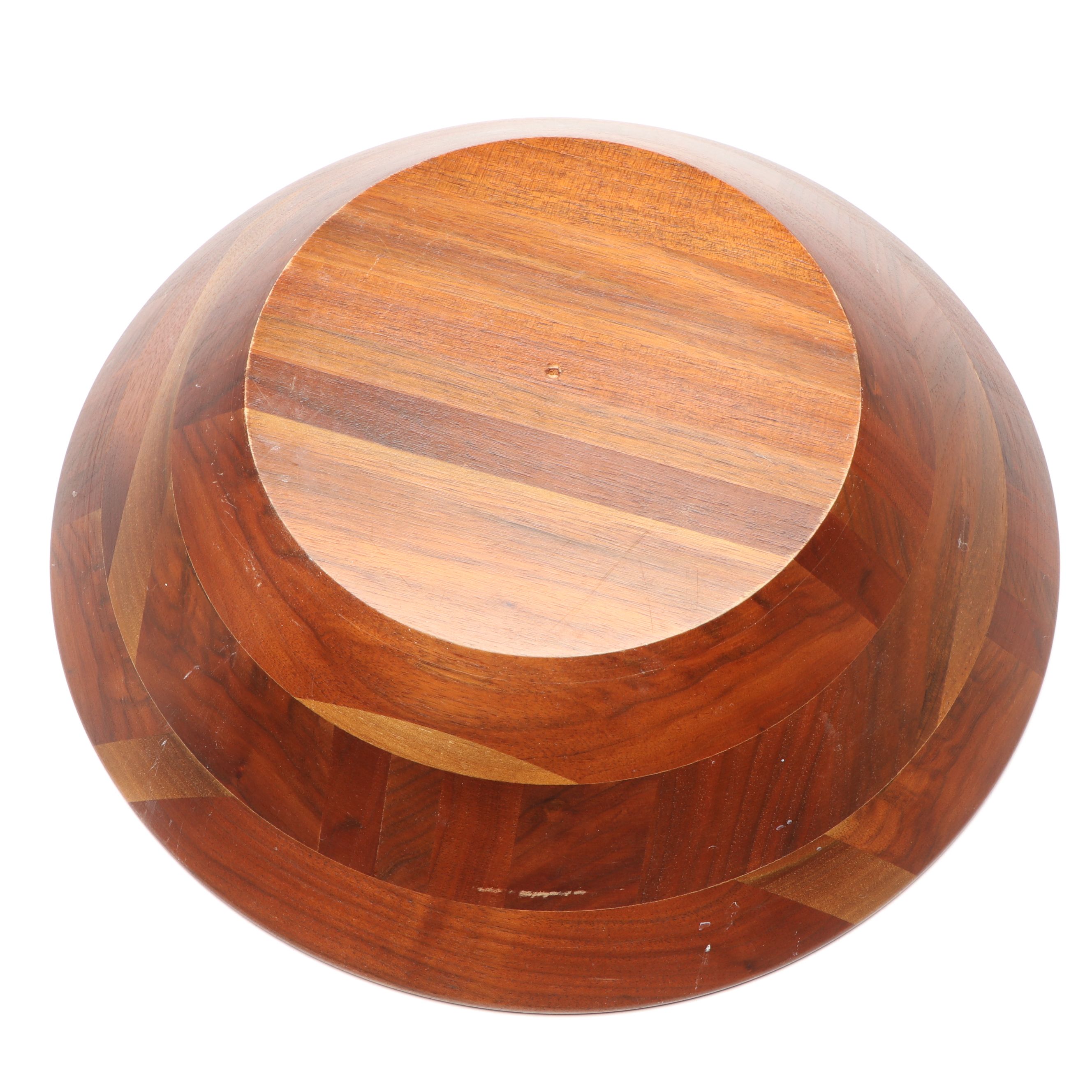 Mid Century Modern Style Wood Bowls and Trays