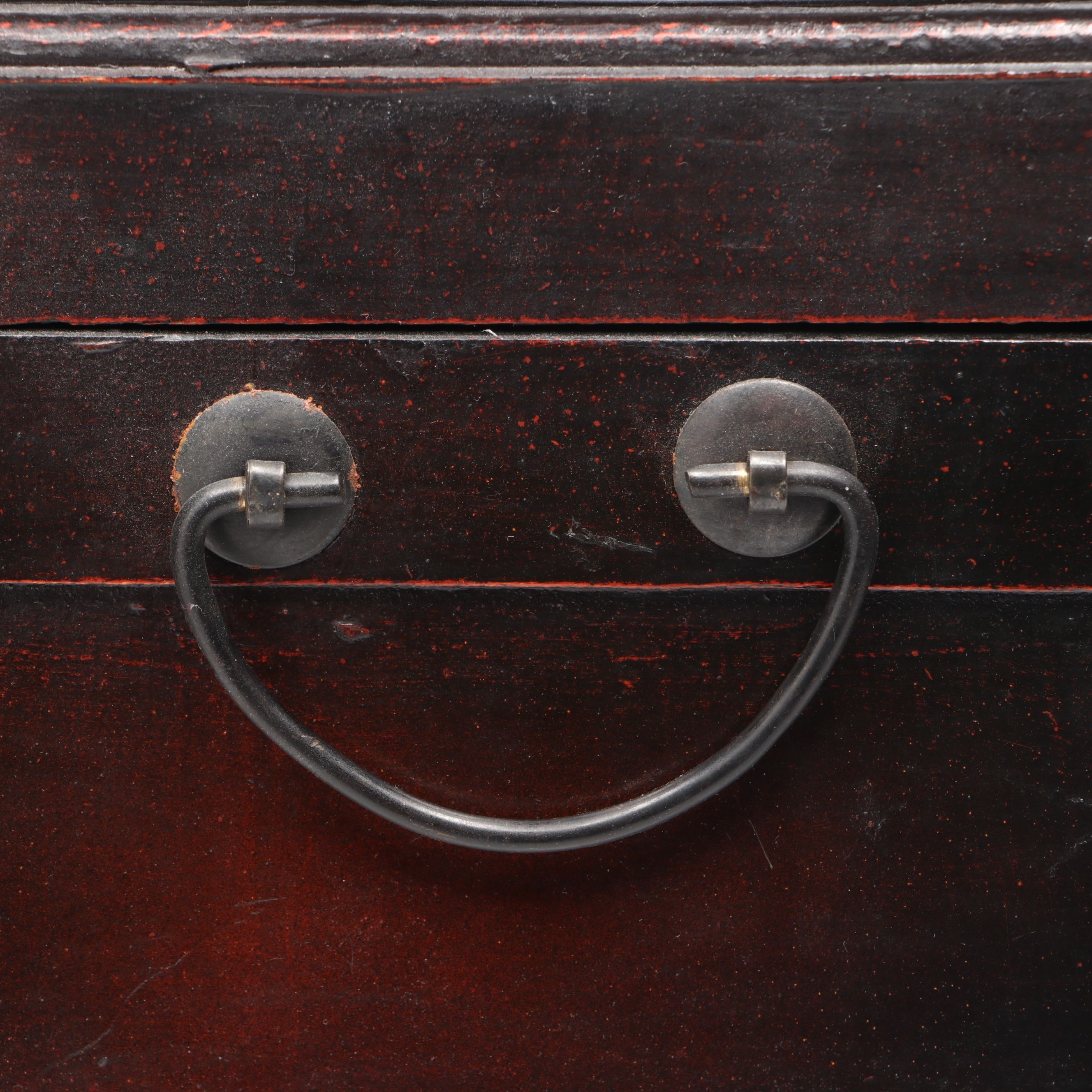 Chinese Style Wood and Embossed Metal Domed Box