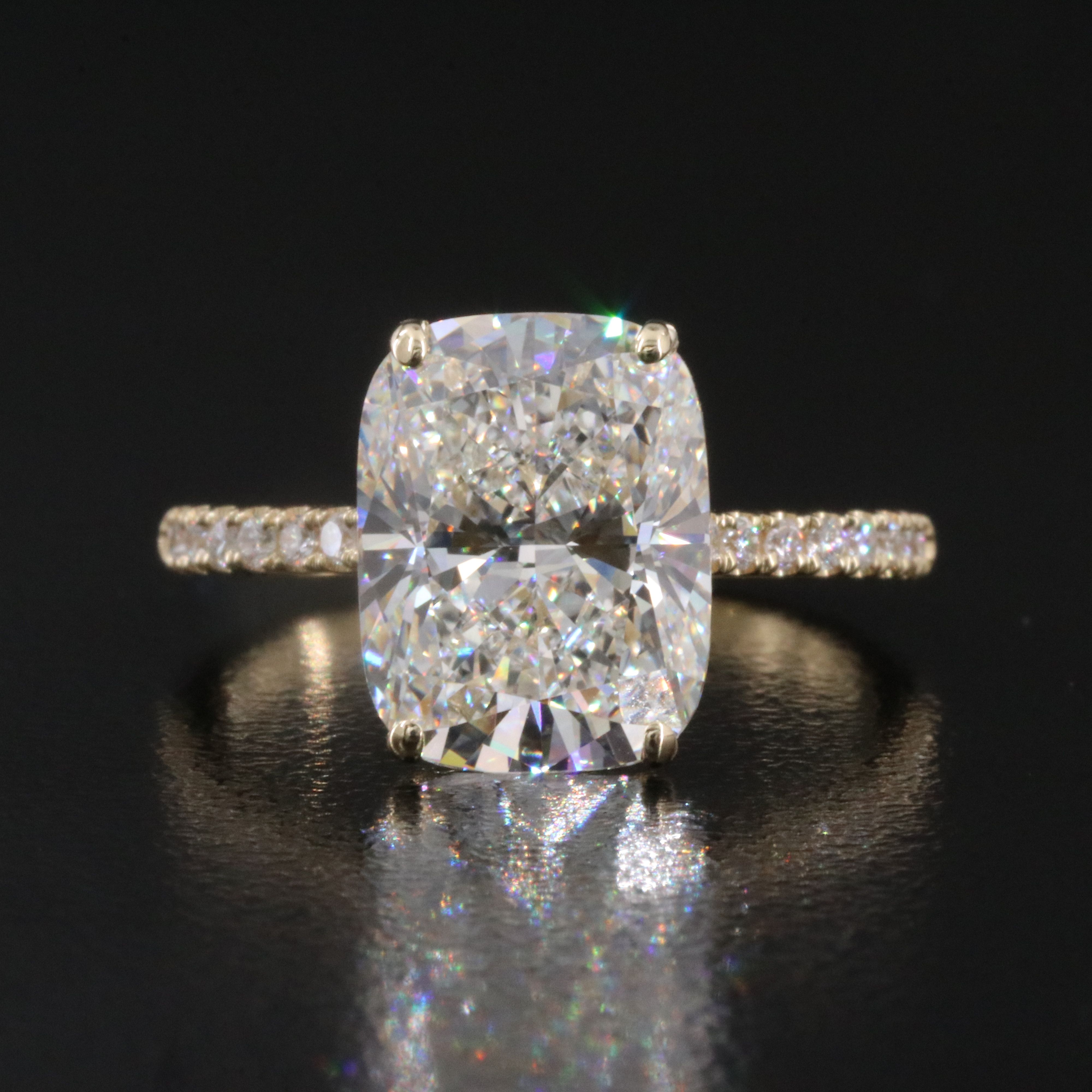 14K 5.23 CTW Lab Grown Diamond Ring with IGI Report