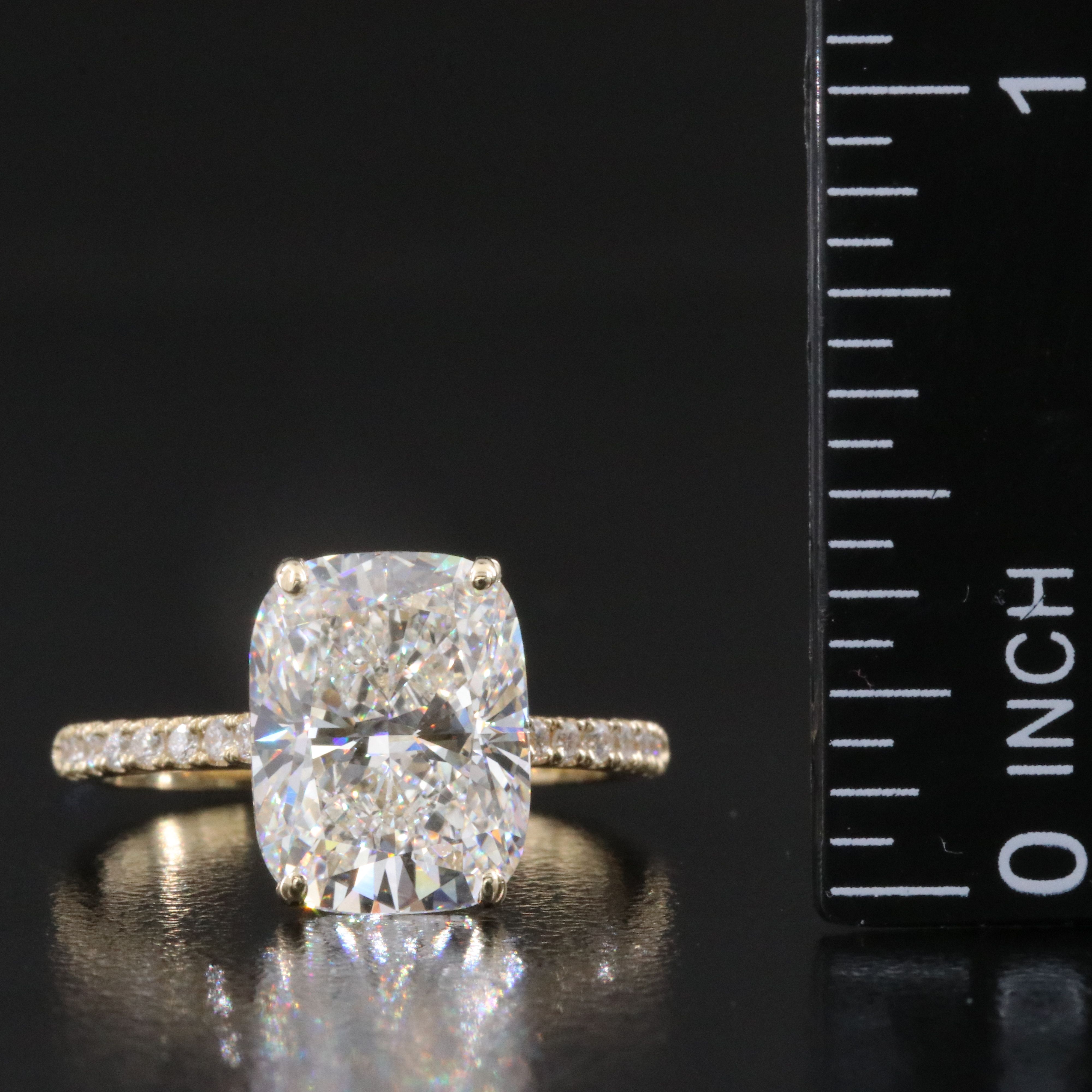 14K 5.23 CTW Lab Grown Diamond Ring with IGI Report