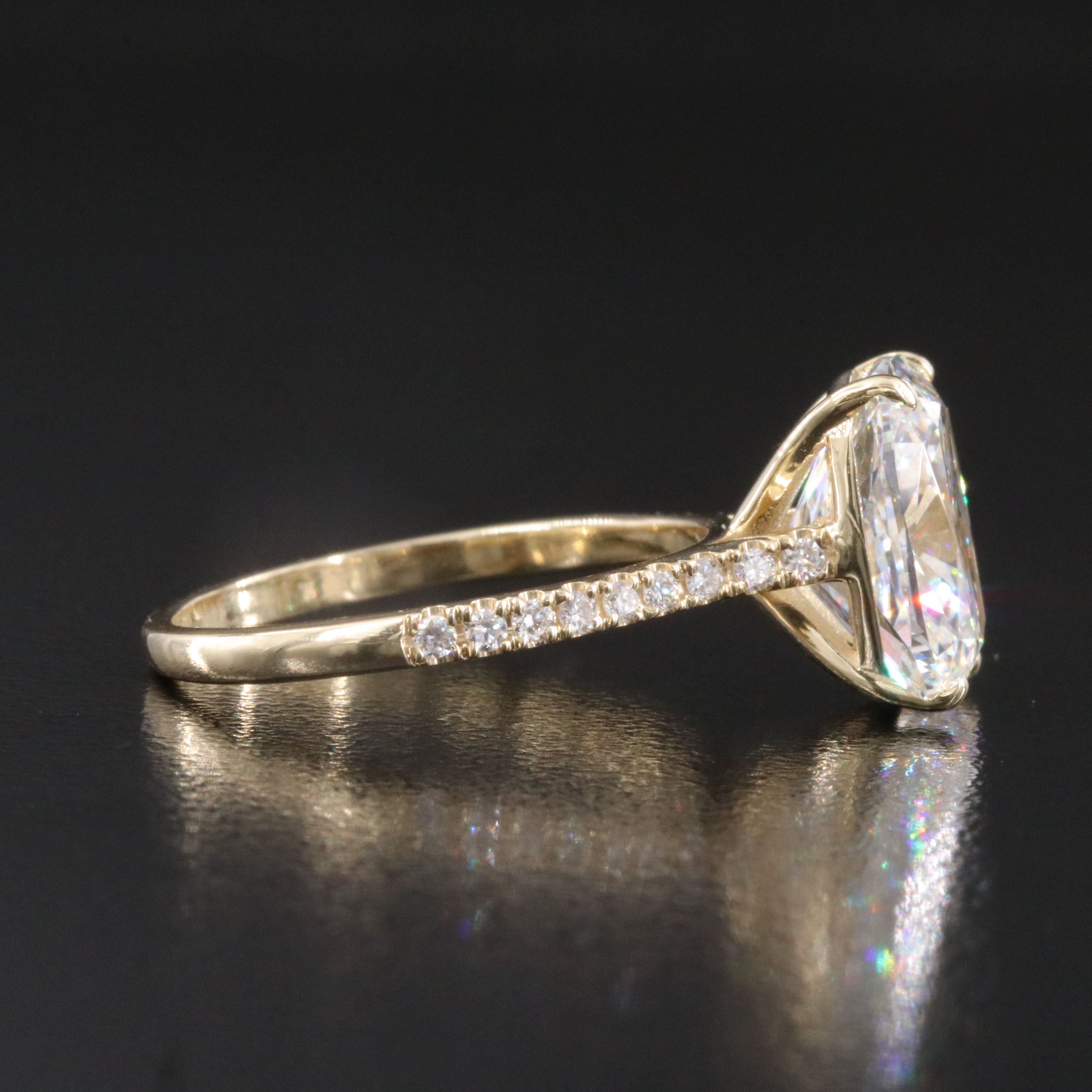 14K 5.23 CTW Lab Grown Diamond Ring with IGI Report