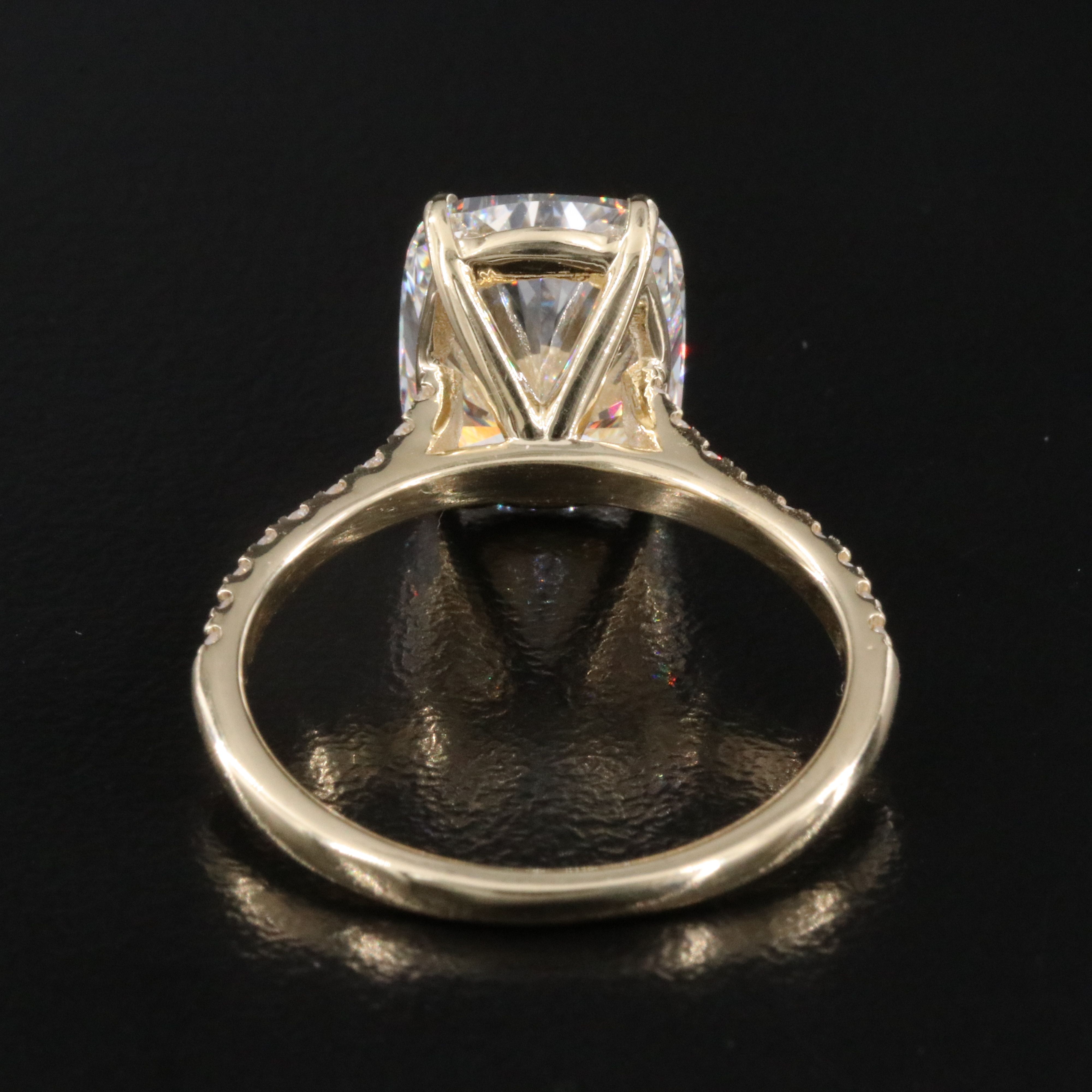 14K 5.23 CTW Lab Grown Diamond Ring with IGI Report