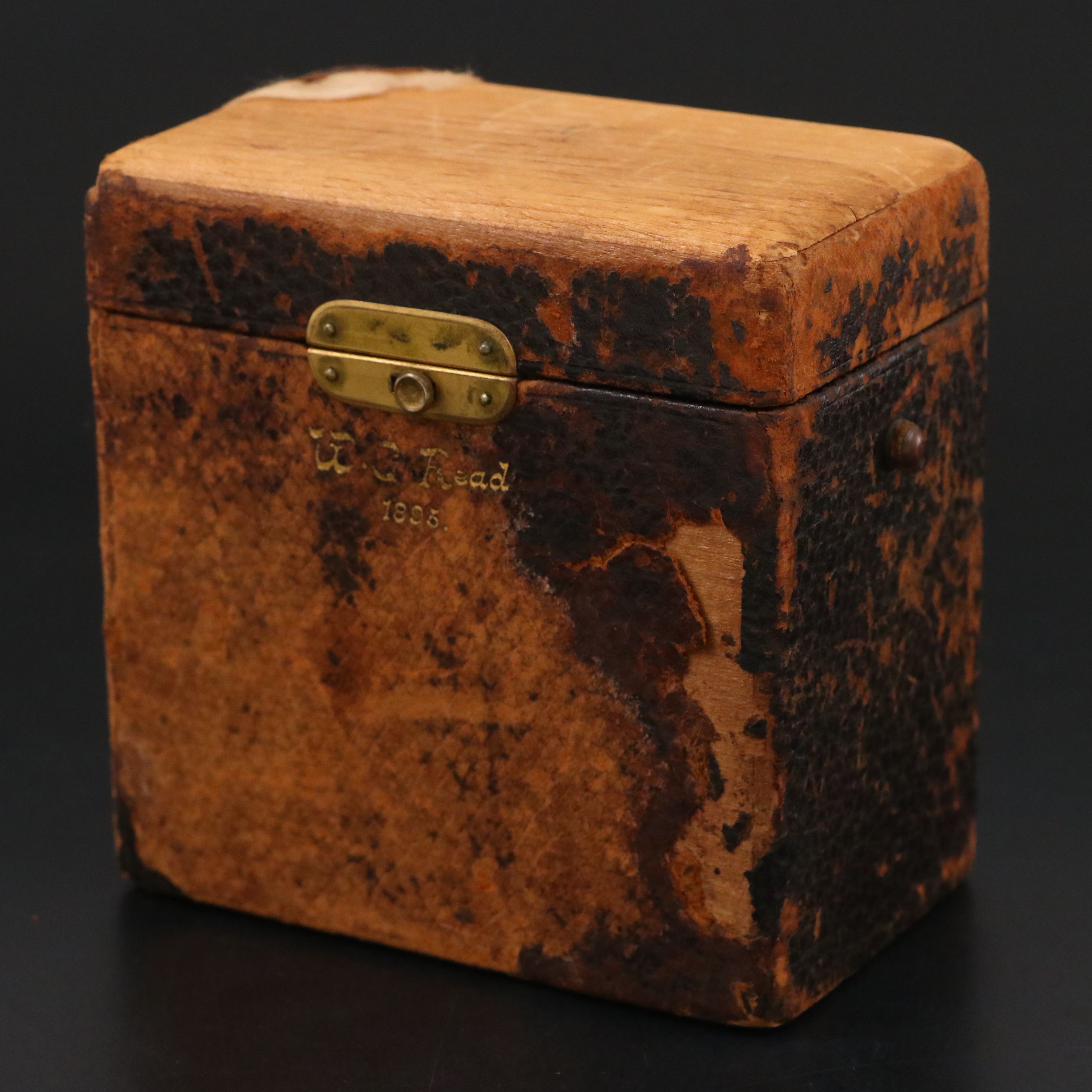 Gorham Sterling and Glass Communion Cruet with Box, 1895