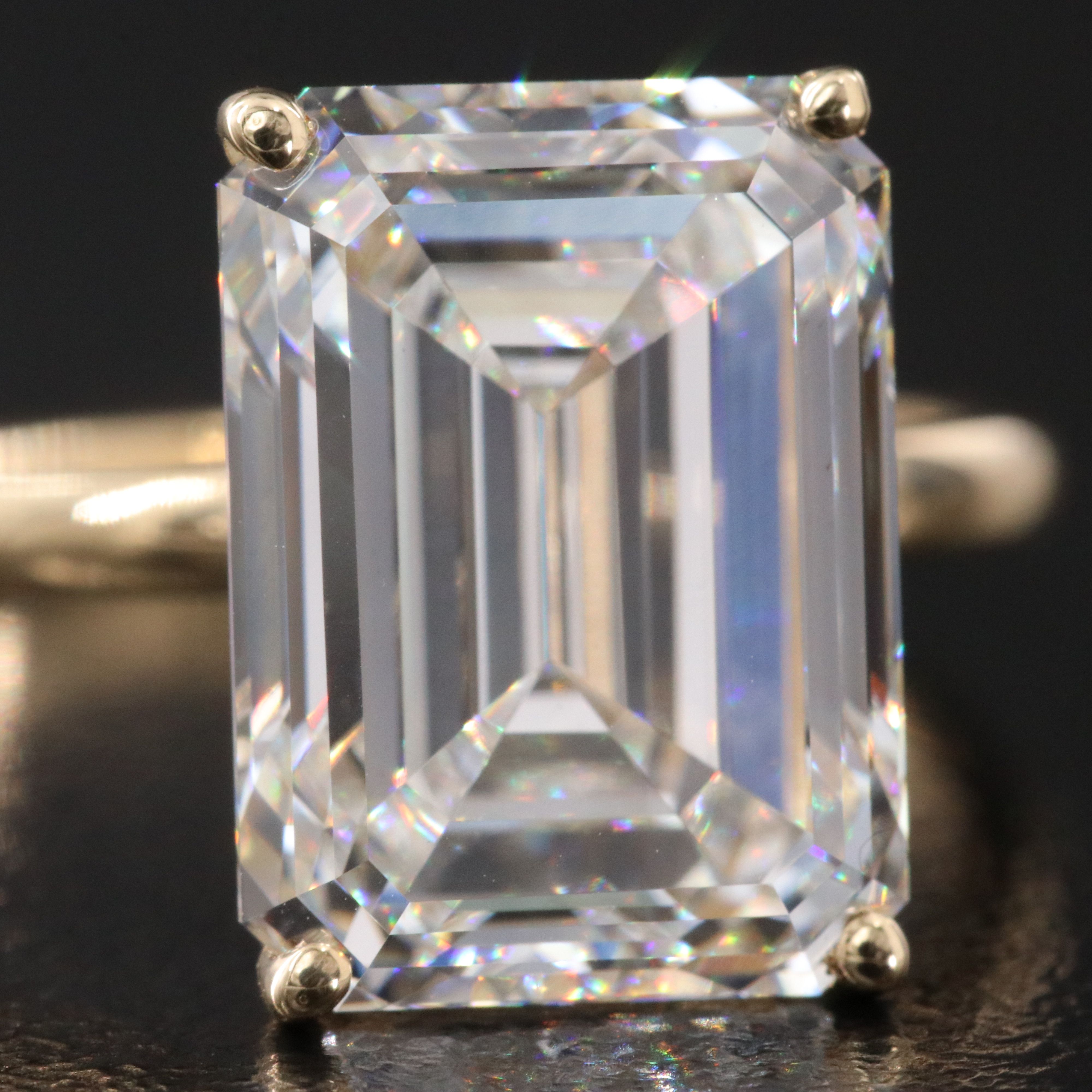 18K 7.21 CT Lab Grown Diamond Ring with IGI Report