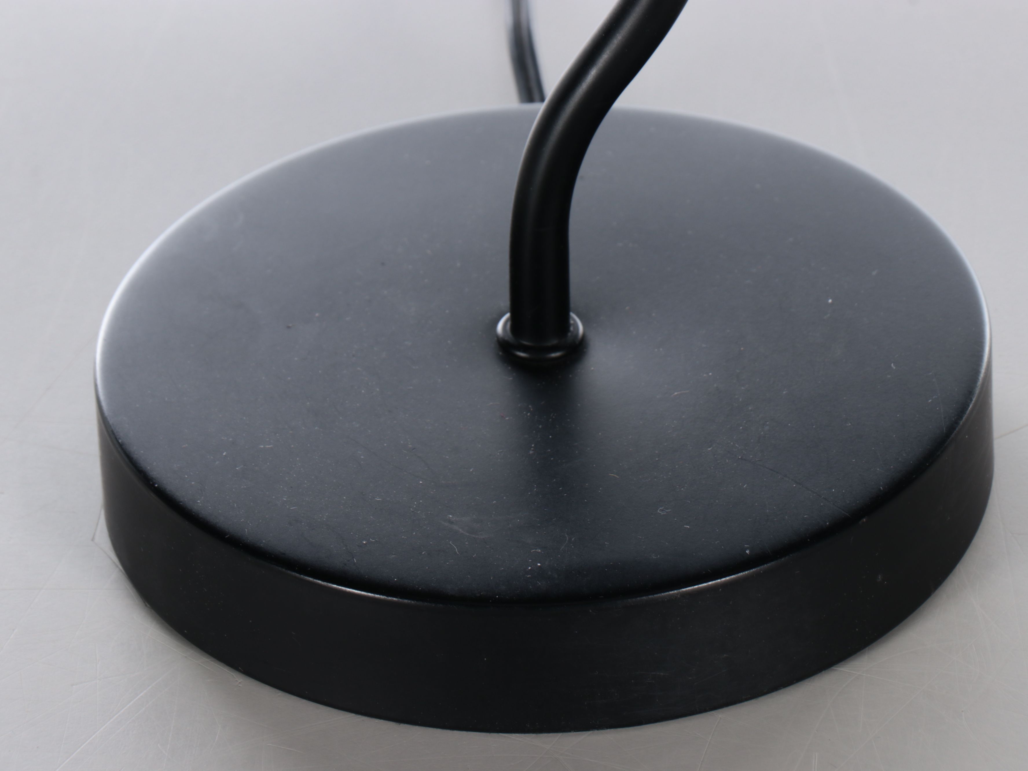 Memphis Style Polished Steel and Iron Table Lamp