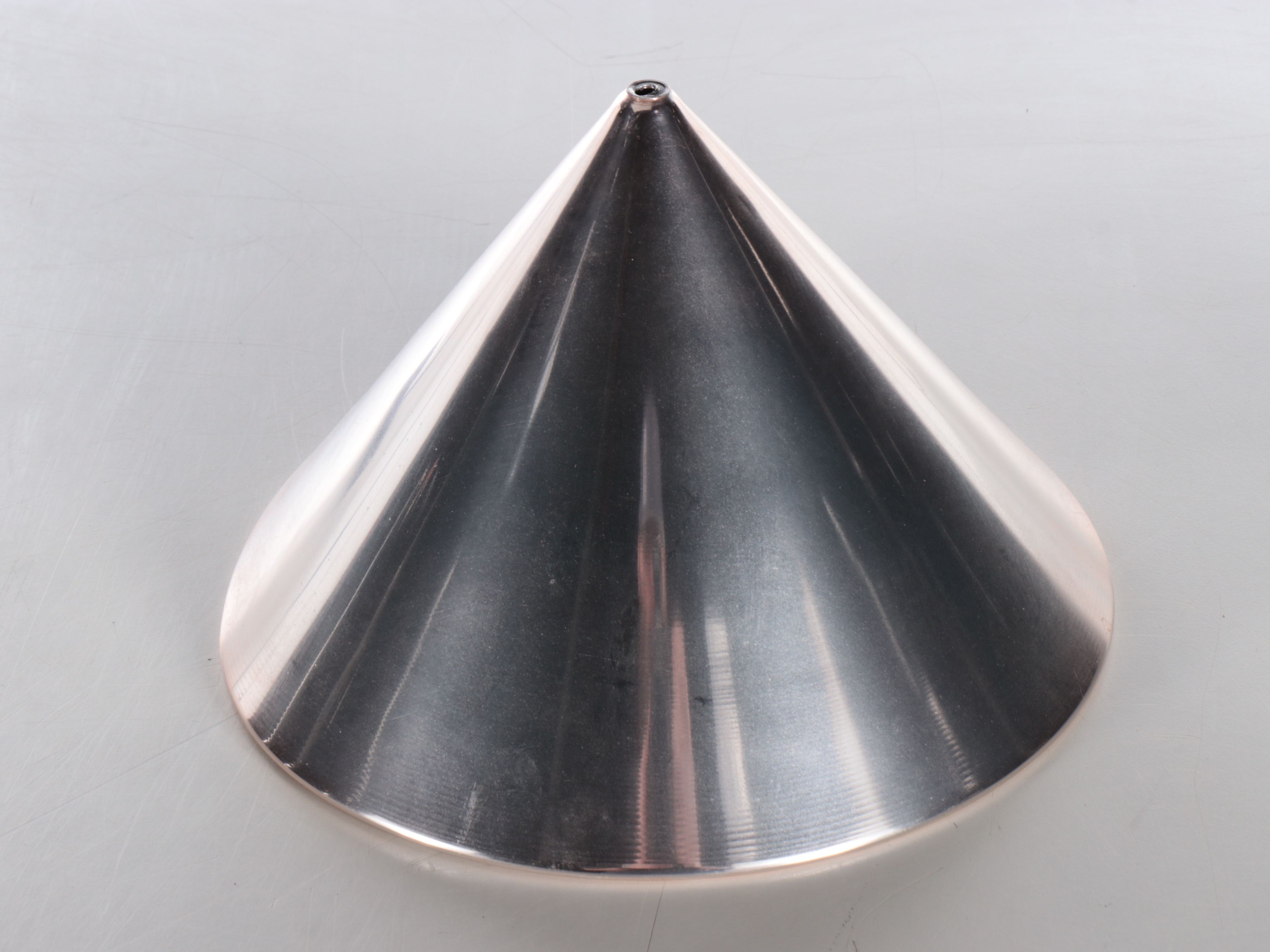 Memphis Style Polished Steel and Iron Table Lamp