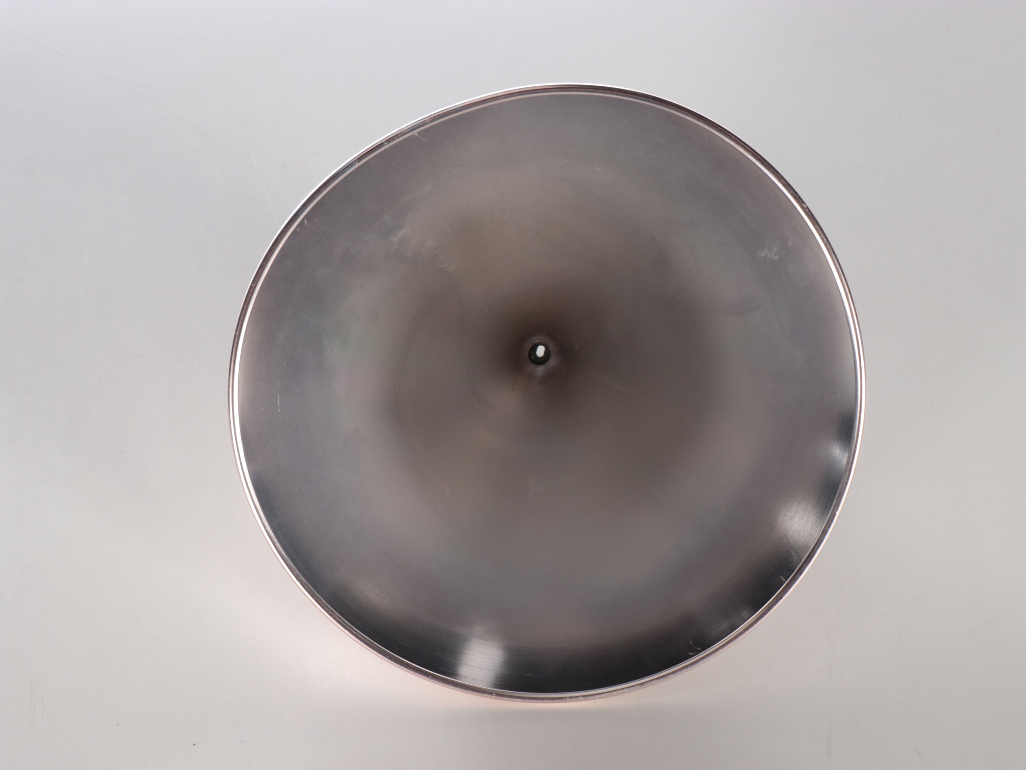 Memphis Style Polished Steel and Iron Table Lamp