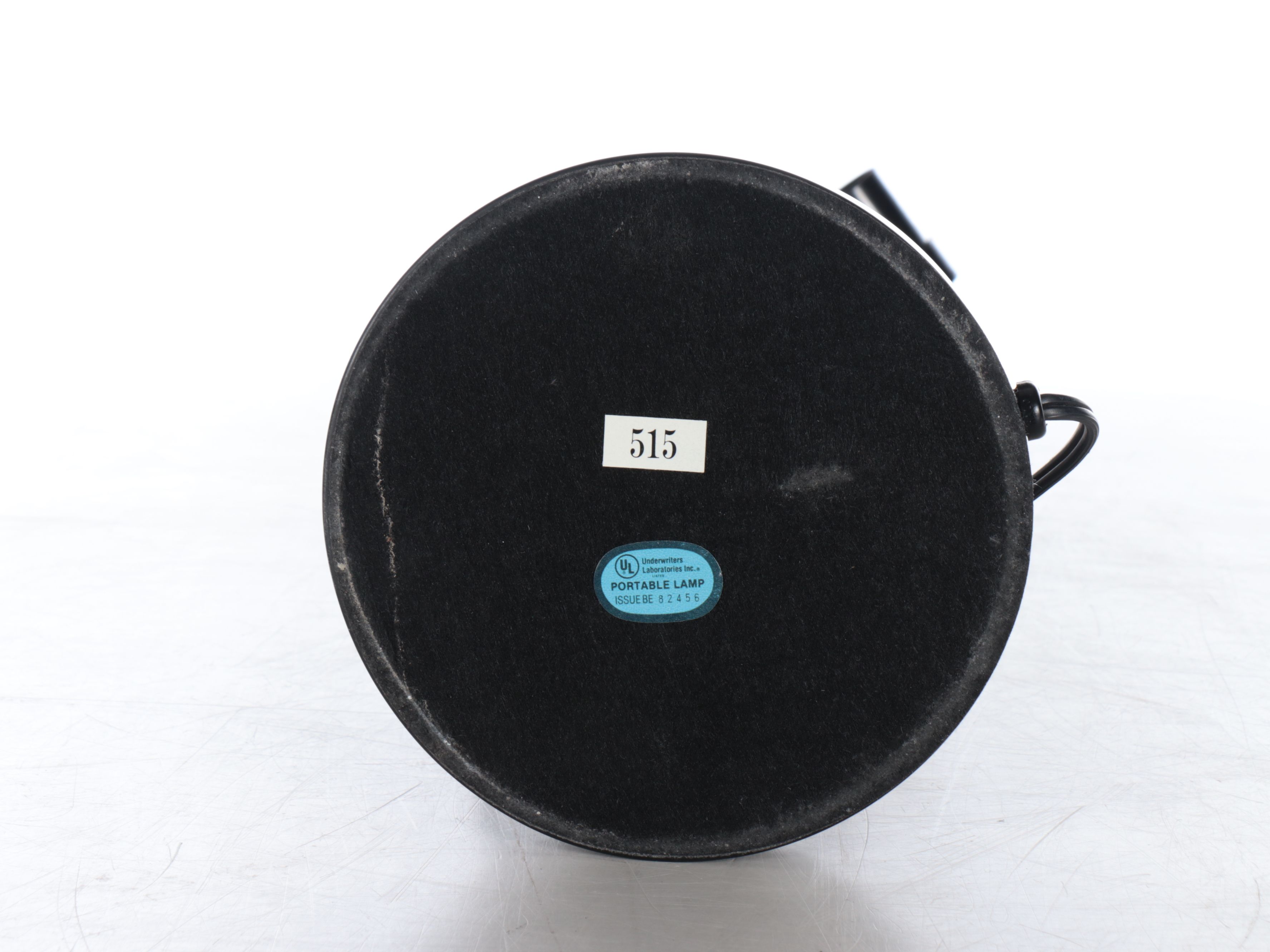 Memphis Style Polished Steel and Iron Table Lamp