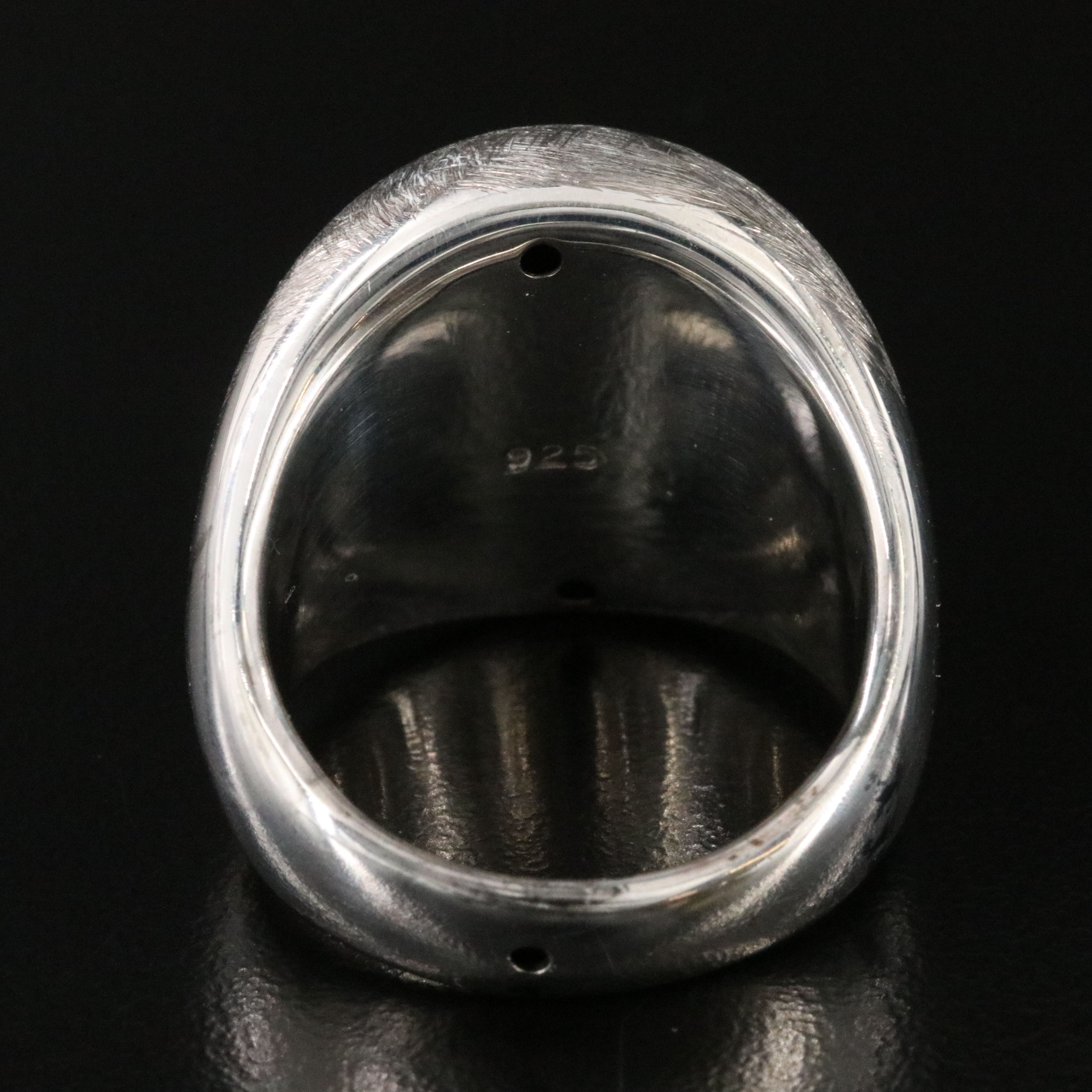 Sterling Dome Ring with Brushed Finish