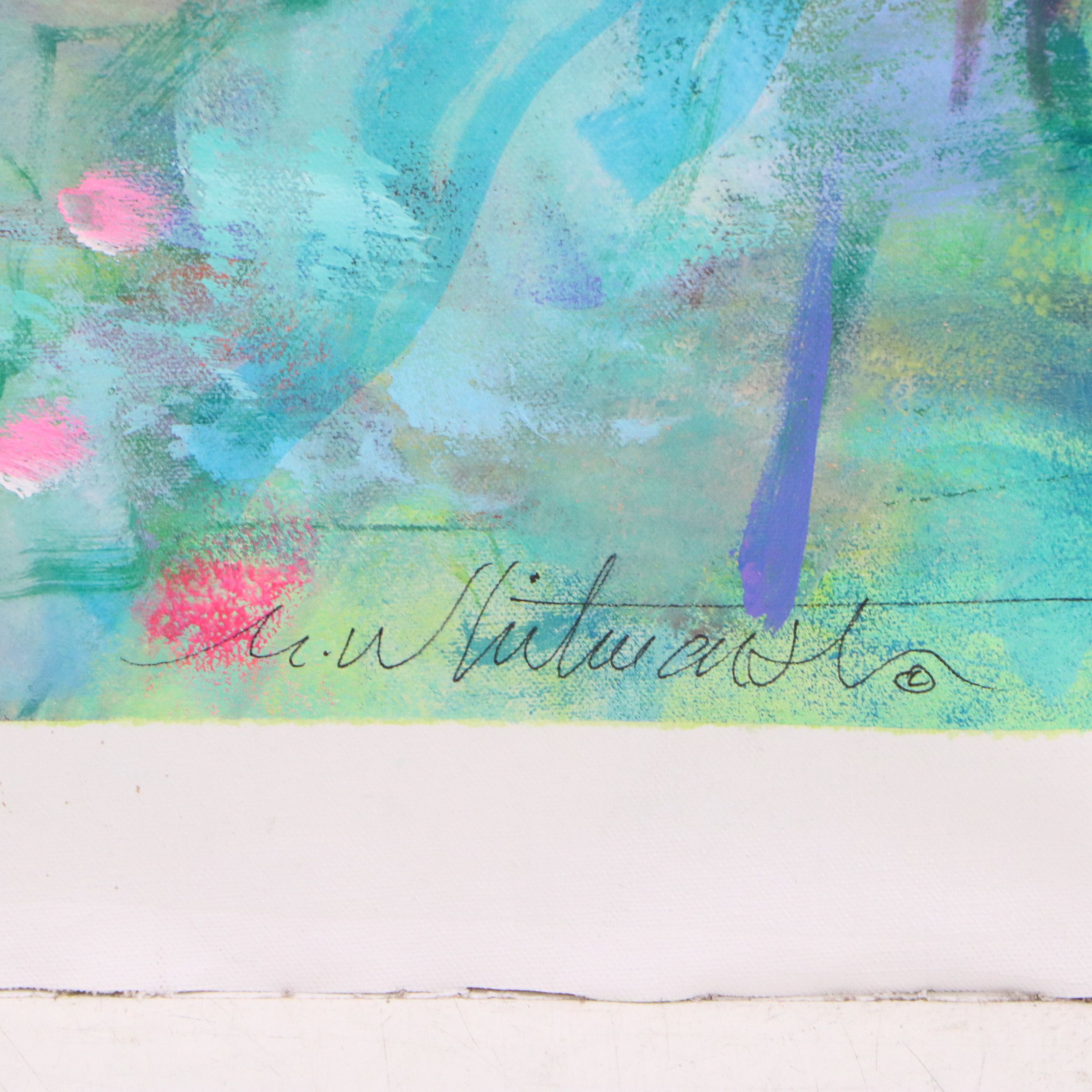 Mark Whitmarsh Acrylic Painting "Sunny Side," 21st Century