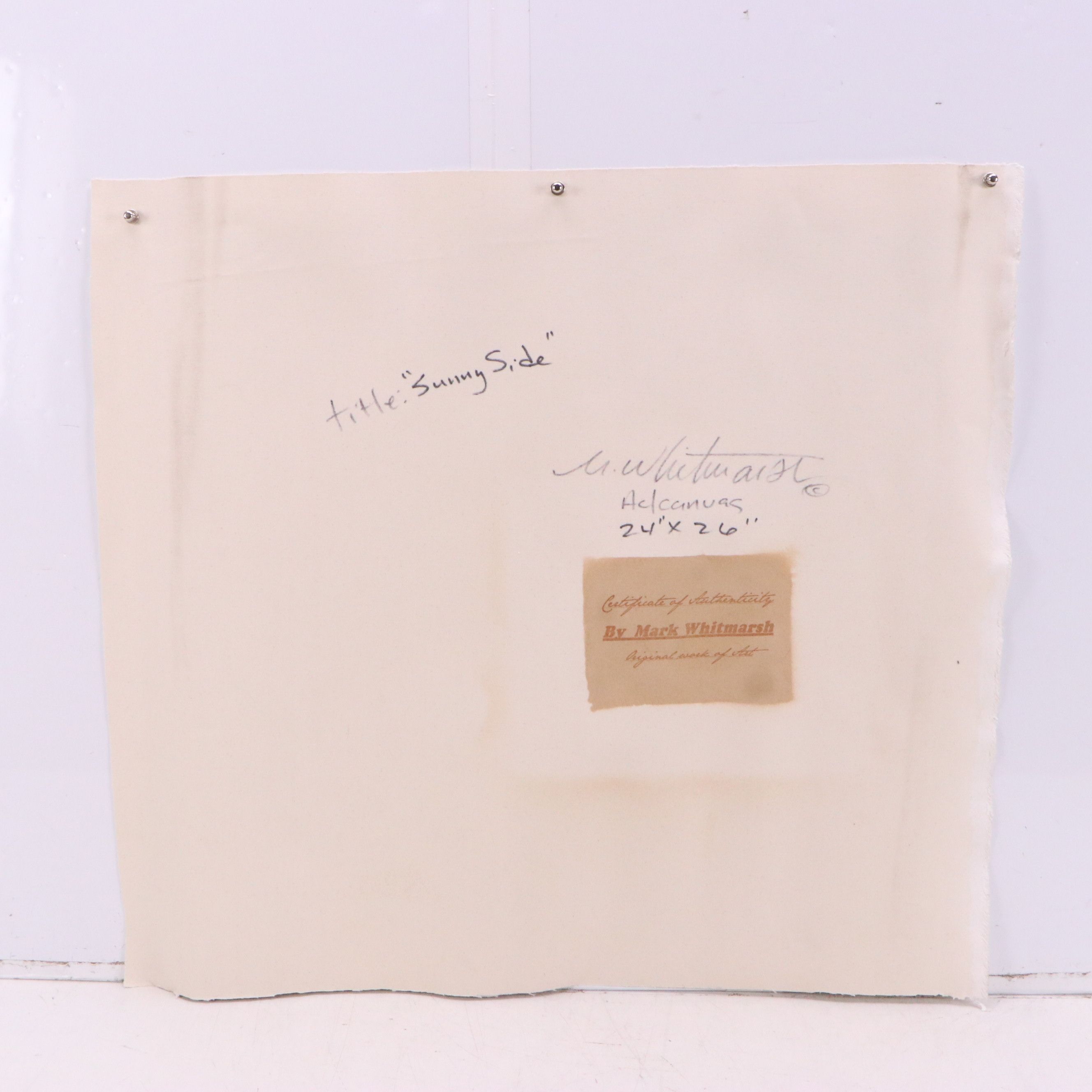 Mark Whitmarsh Acrylic Painting "Sunny Side," 21st Century