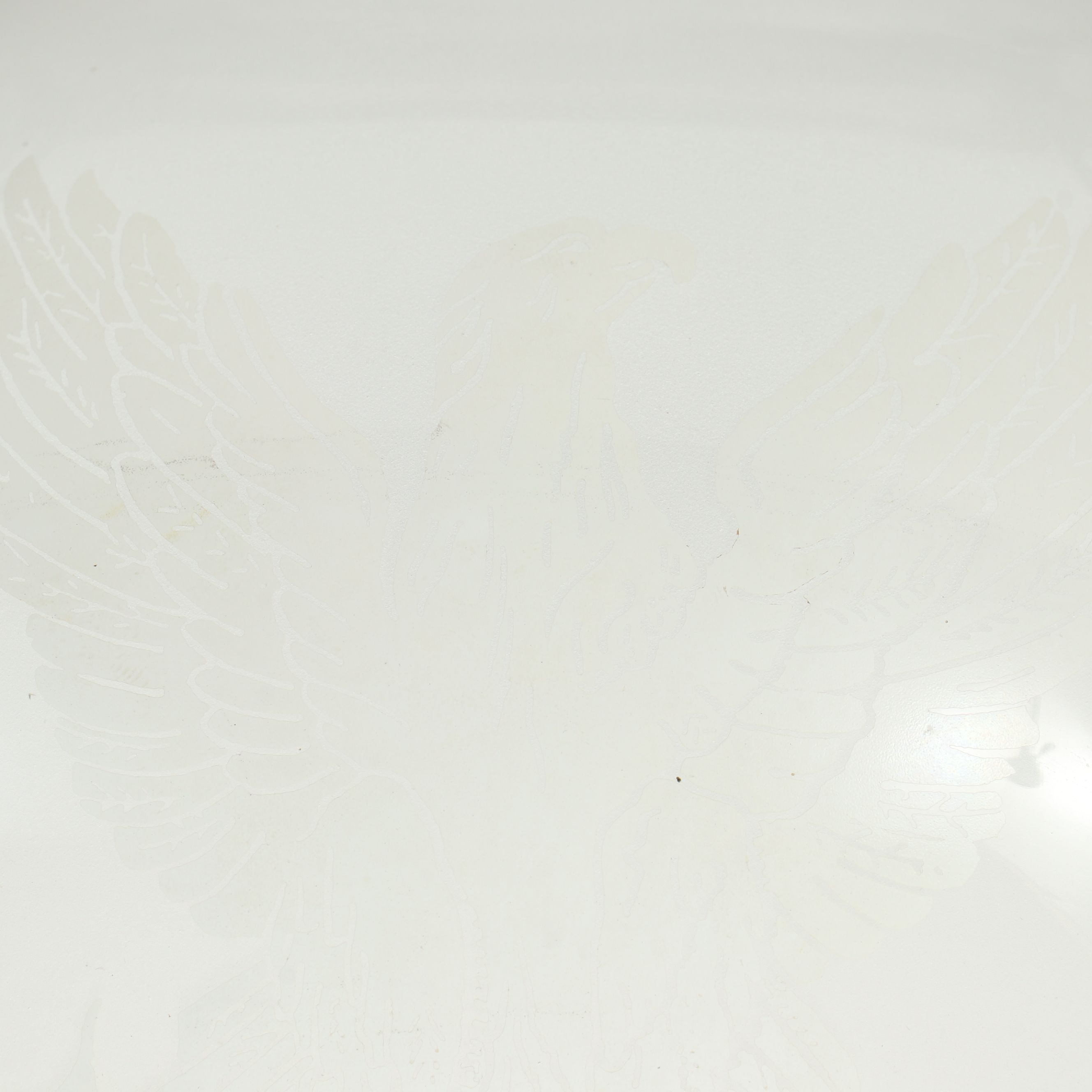 Federal Theme Etched Satin Glass Semi-Mount Ceiling Pendant Light