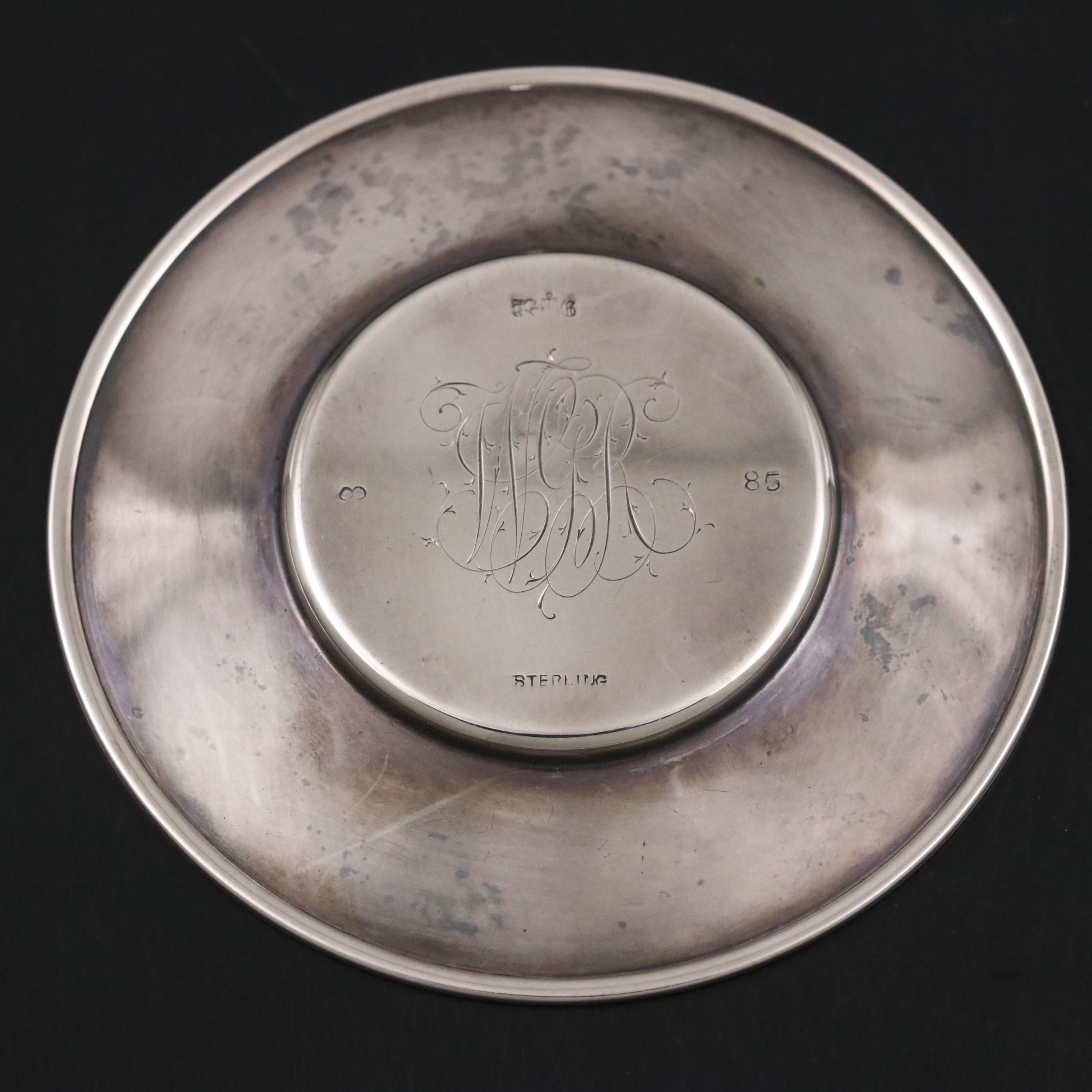 Gorham Sterling Silver Communion Chalice and Paten with Brass Finish Chrismatory