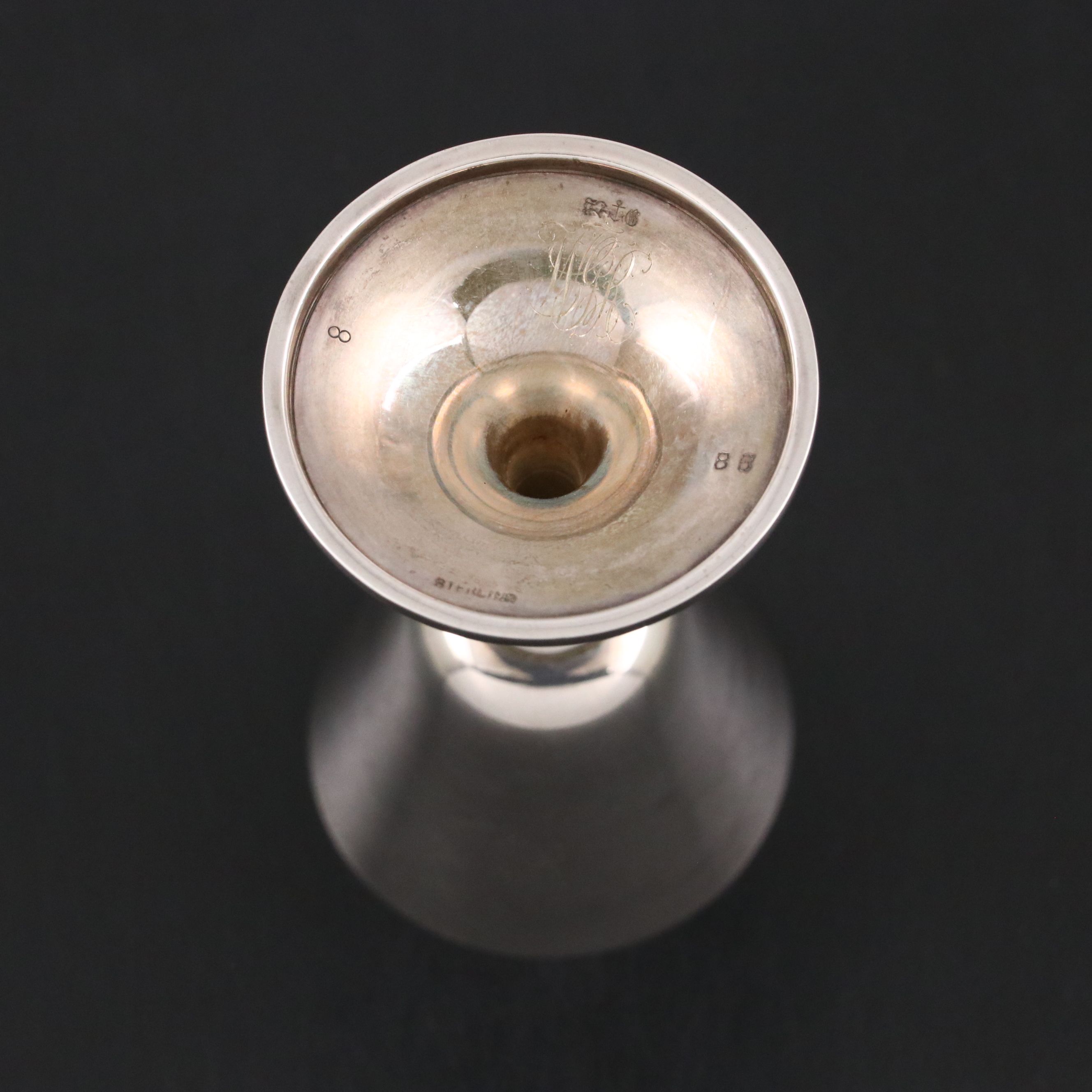 Gorham Sterling Silver Communion Chalice and Paten with Brass Finish Chrismatory