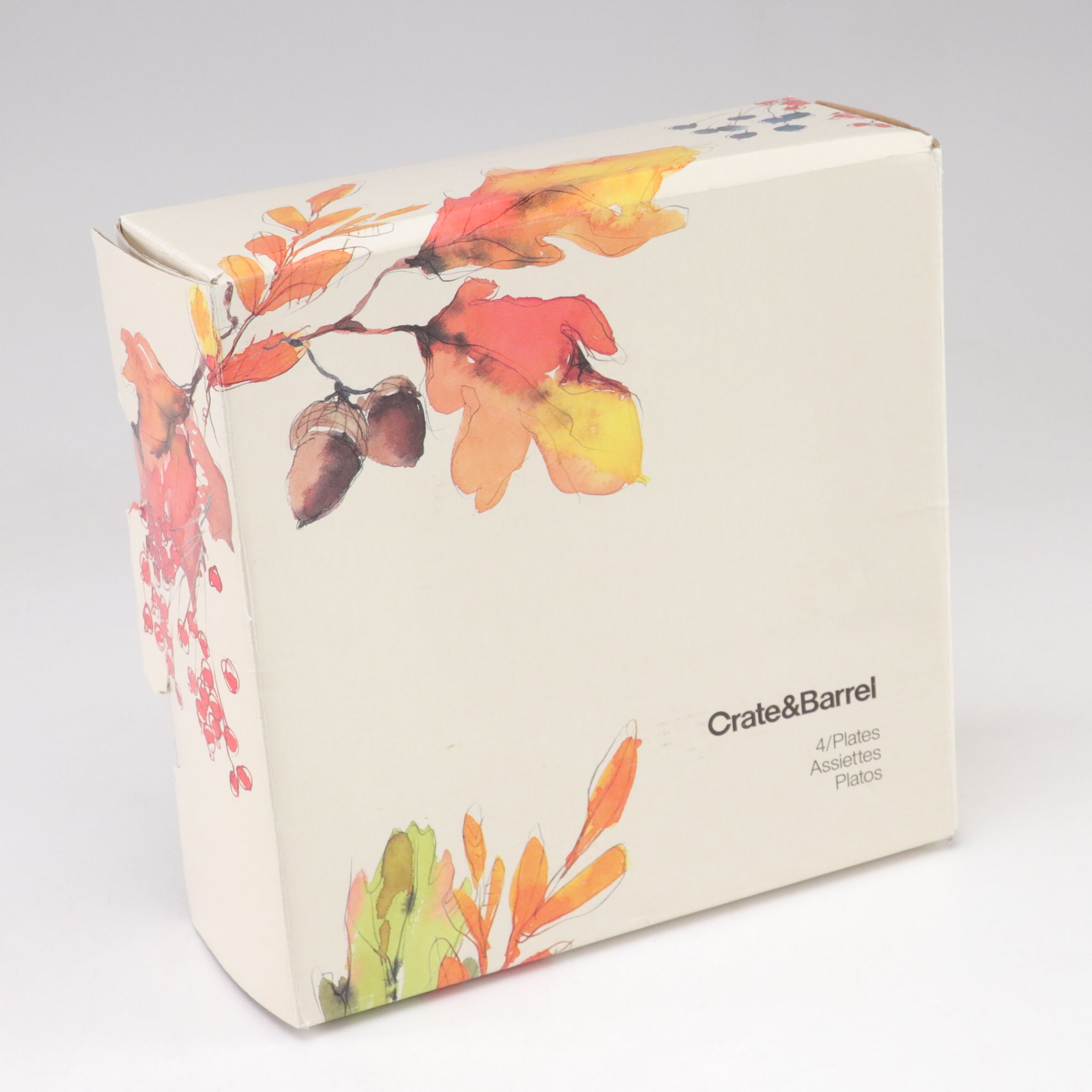 Crate & Barrel "Autumn Leaf" Plates with Adams & Sons "Empress" Creamer & Sugar