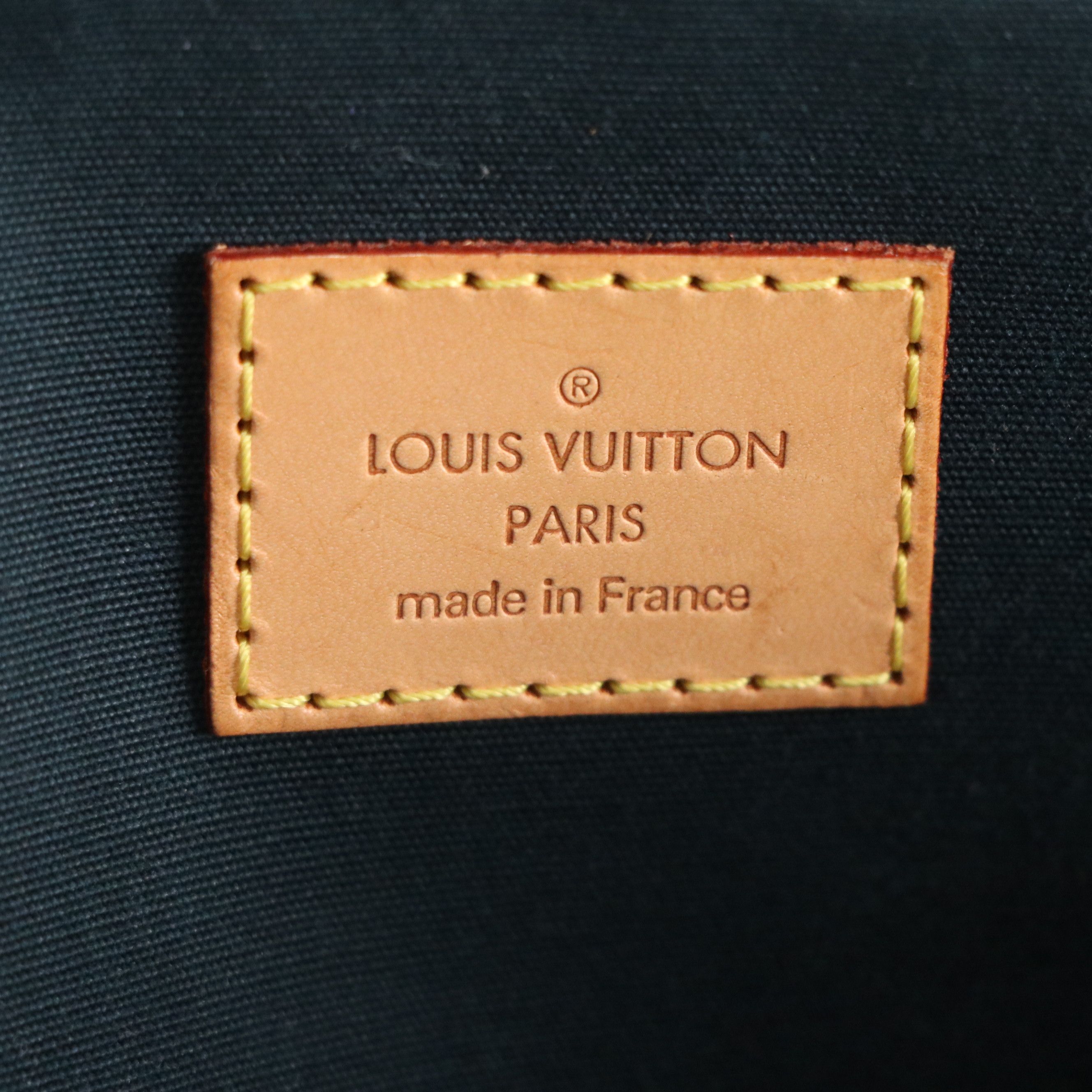 Louis Vuitton Bellevue GM Shoulder Bag in Green Monogram Vernis and Leather