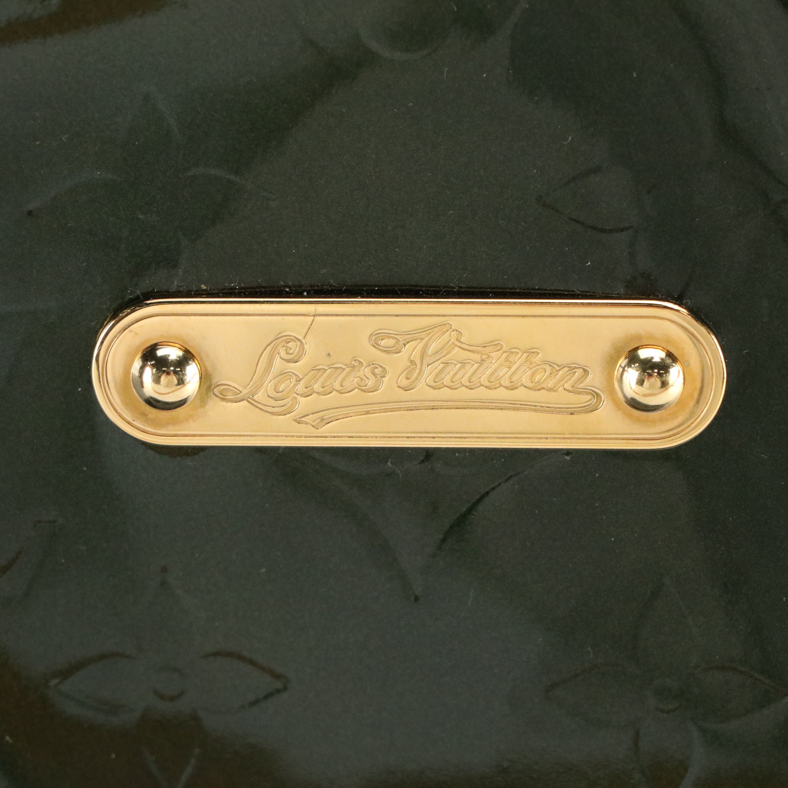 Louis Vuitton Bellevue GM Shoulder Bag in Green Monogram Vernis and Leather