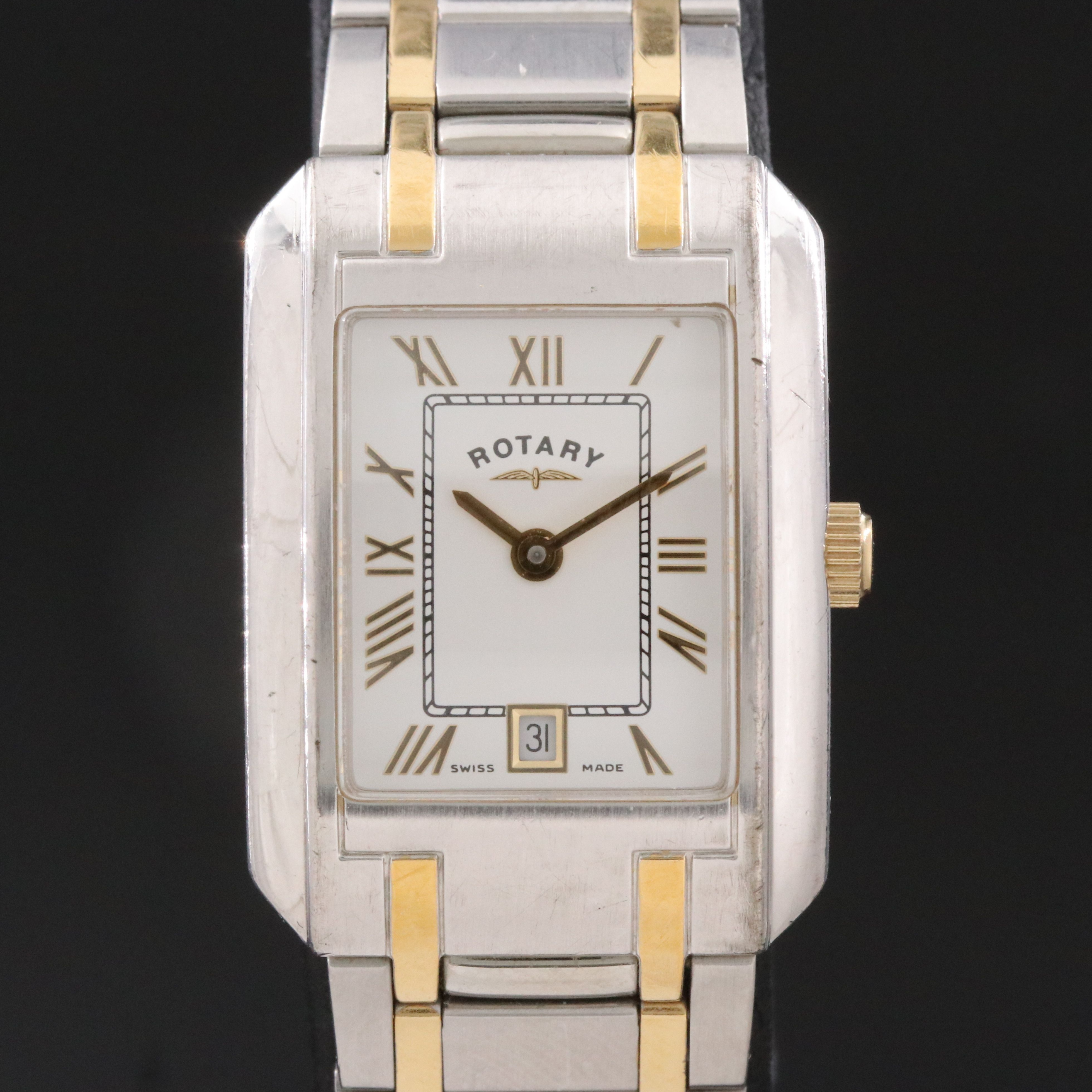 Rotary Heritage Two Tone Stainless Steel Quartz Watch
