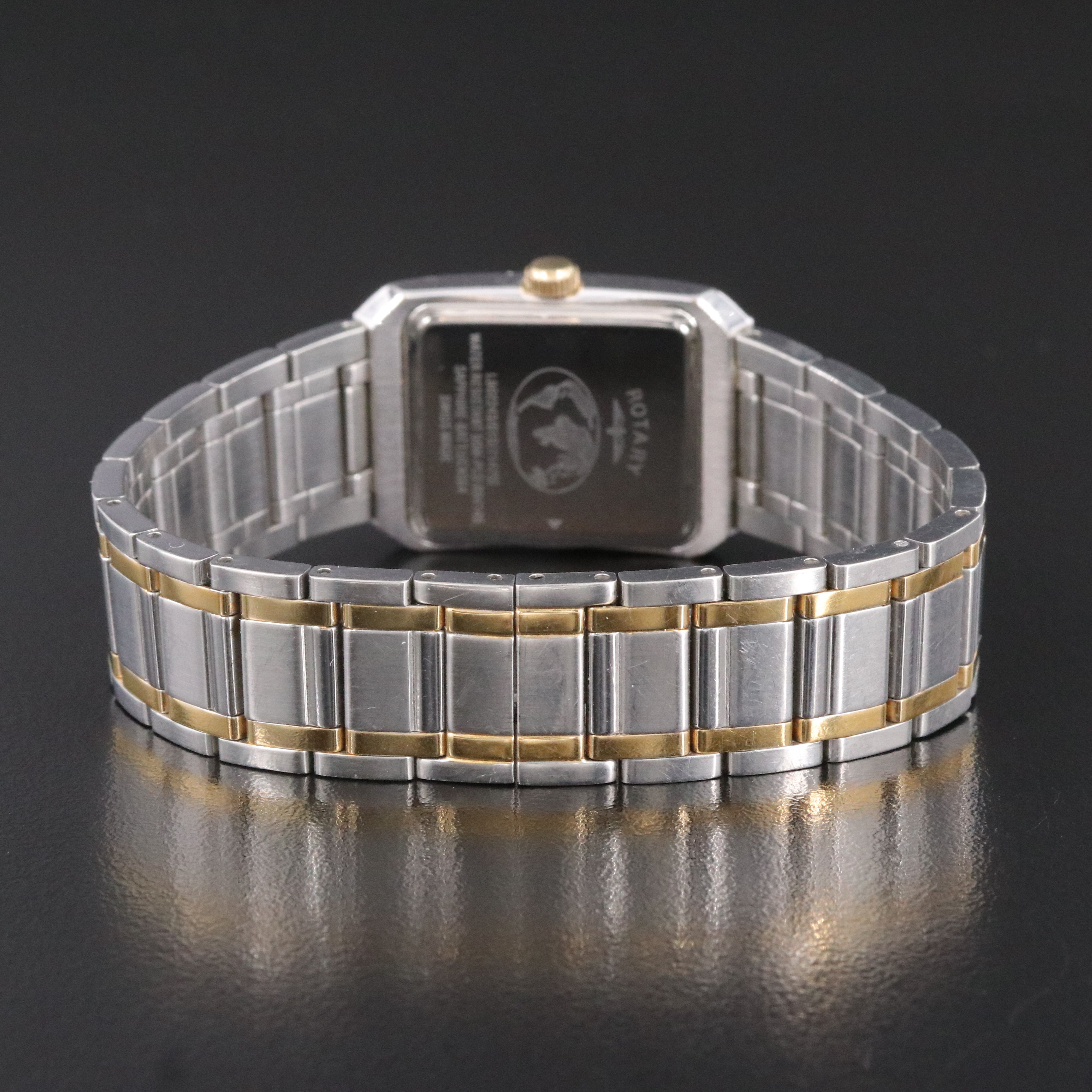 Rotary Heritage Two Tone Stainless Steel Quartz Watch