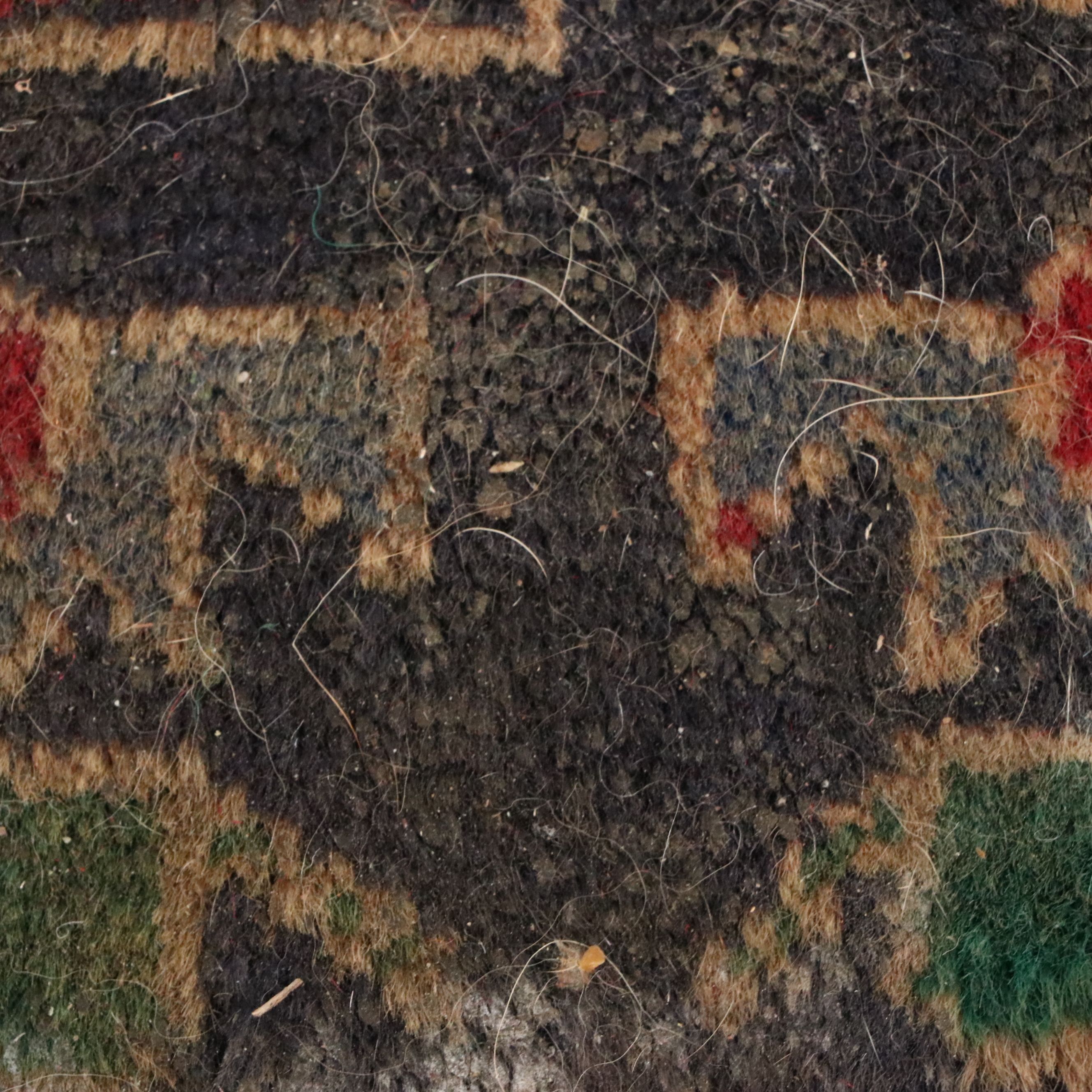 3'8 x 6'7 Hand-Knotted Afghan Baluch Pictorial War Area Rug