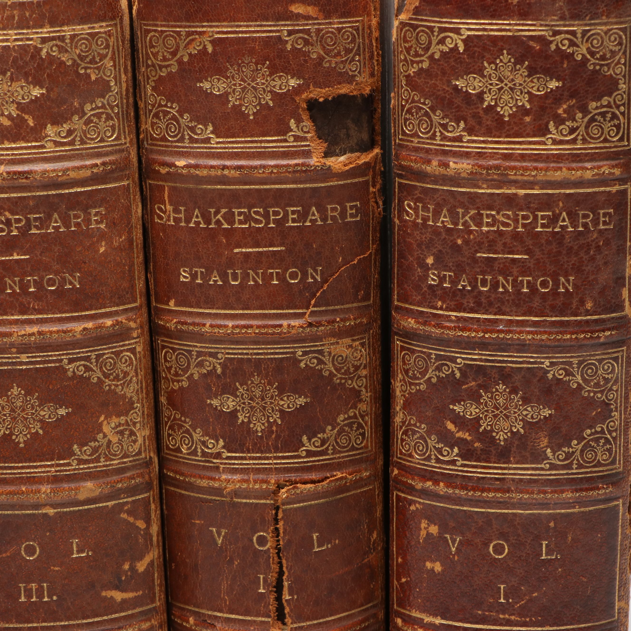 "The Works of Shakespeare" Three-Volume Set Edited by Howard Staunton