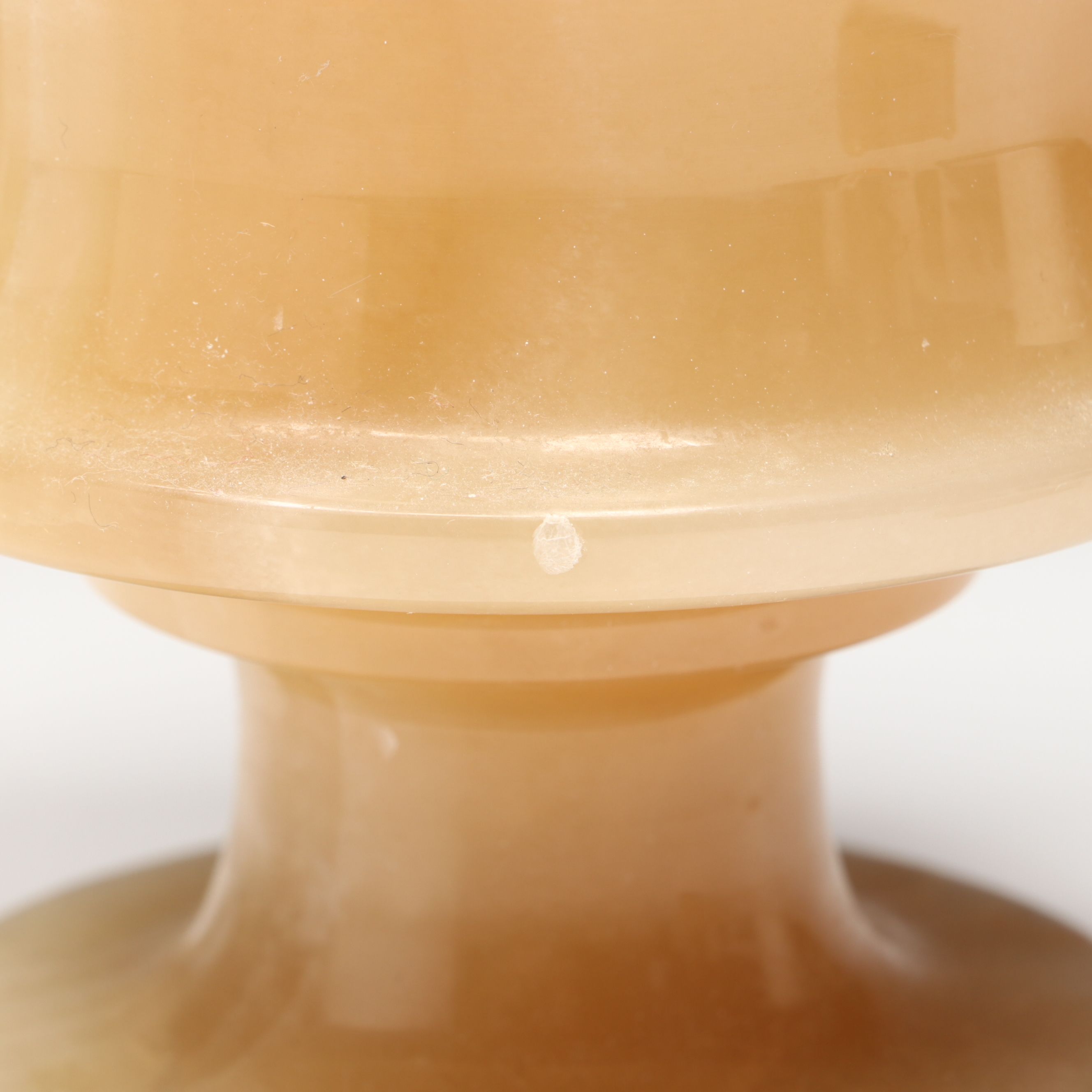 Banded Calcite and White Marble Mortar and Pestles with Banded Calcite Vase