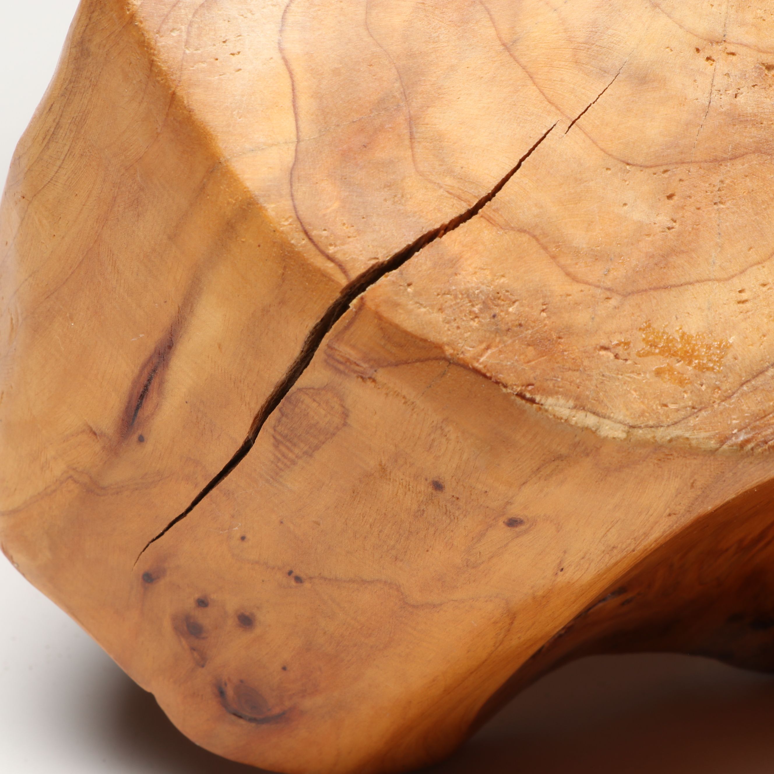 Burled Wood Knot Basket with Bowl