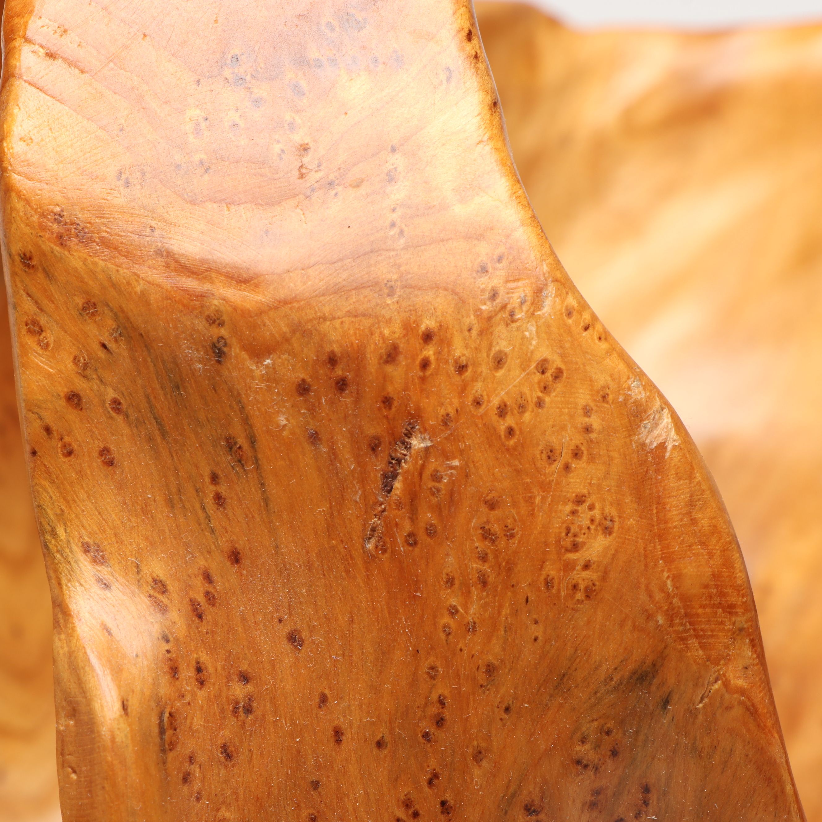 Burled Wood Knot Basket with Bowl