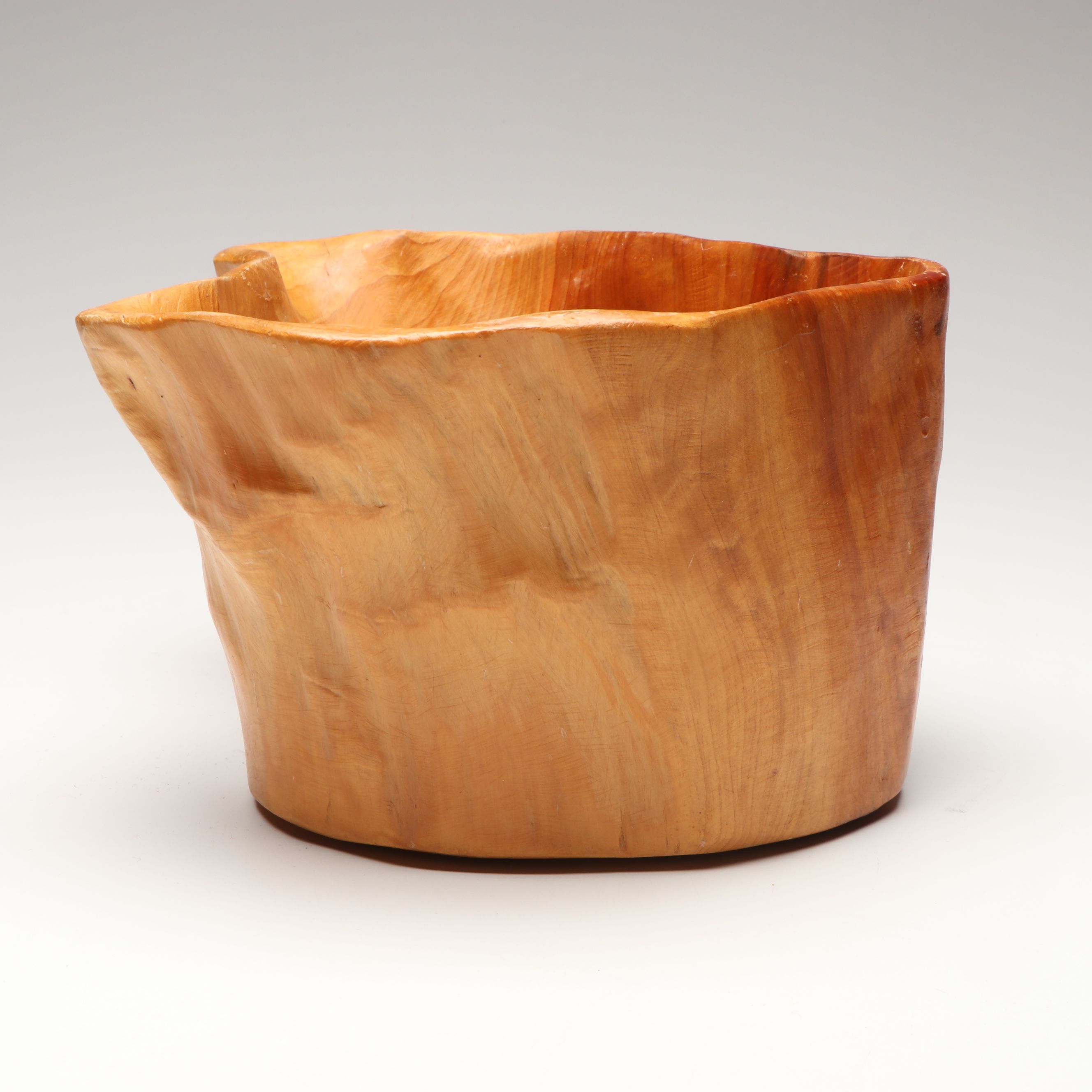 Burled Wood Knot Basket with Bowl