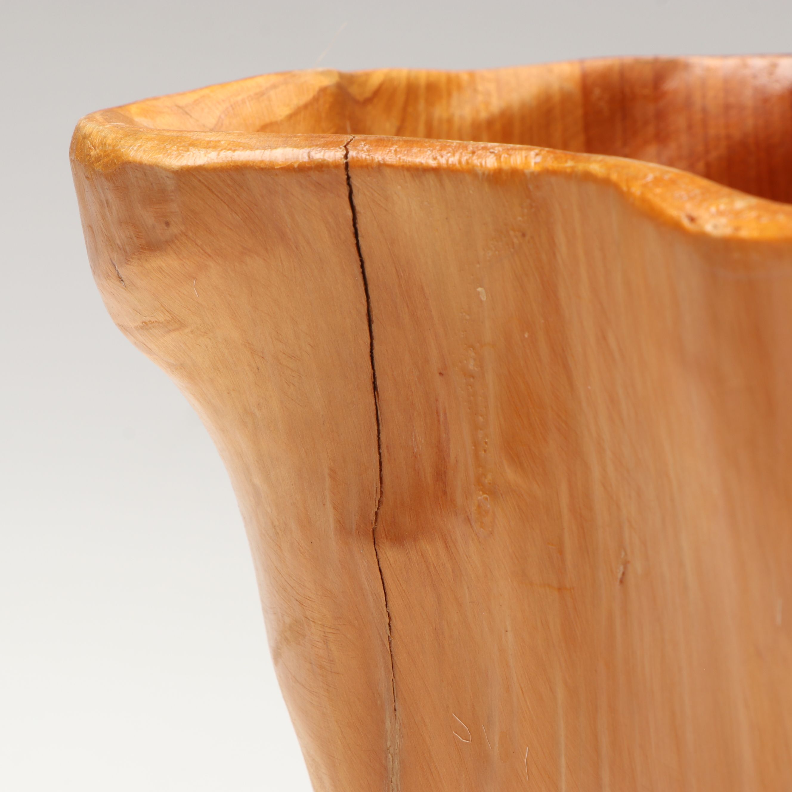 Burled Wood Knot Basket with Bowl