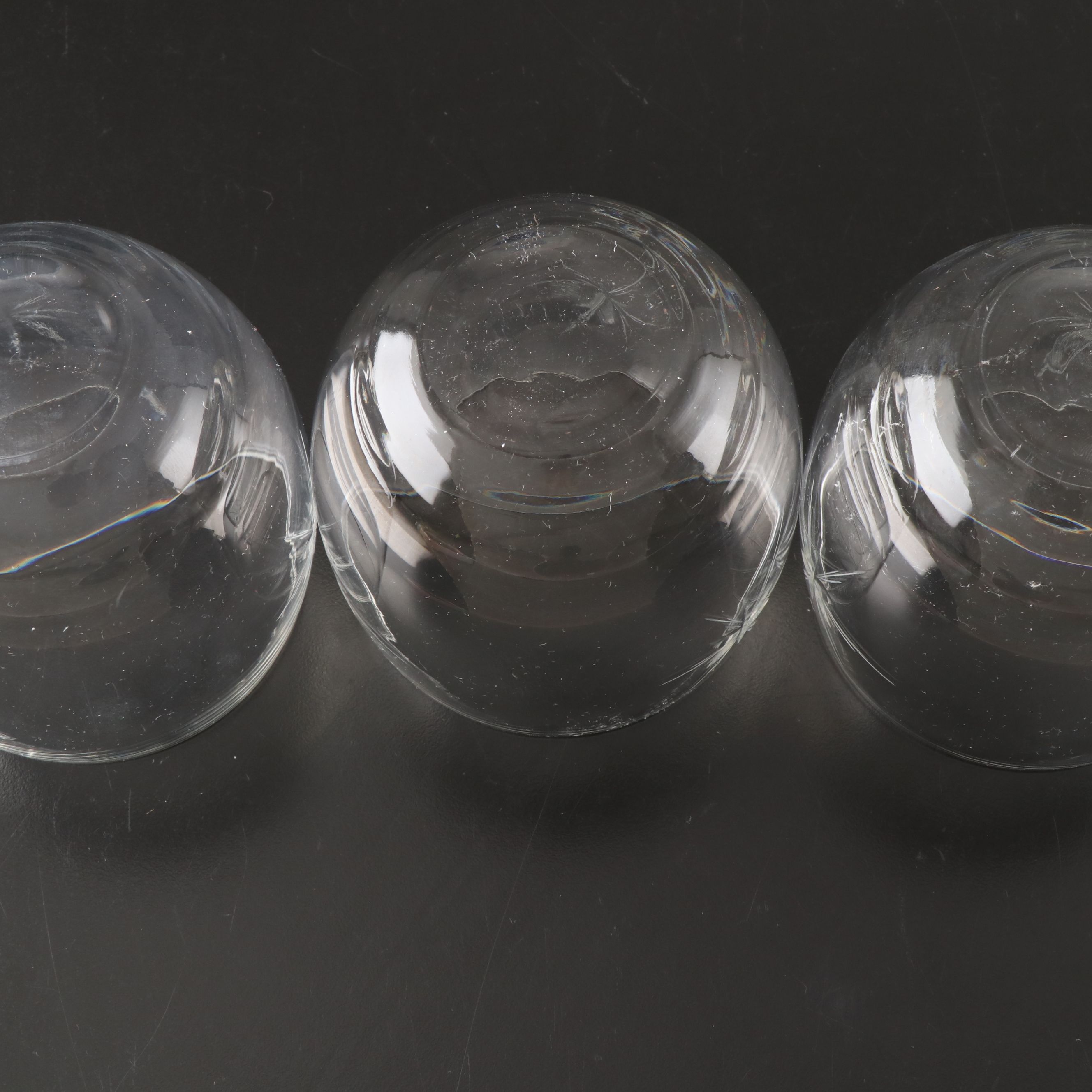 Etched Glass Highball and Old Fashioned Glasses