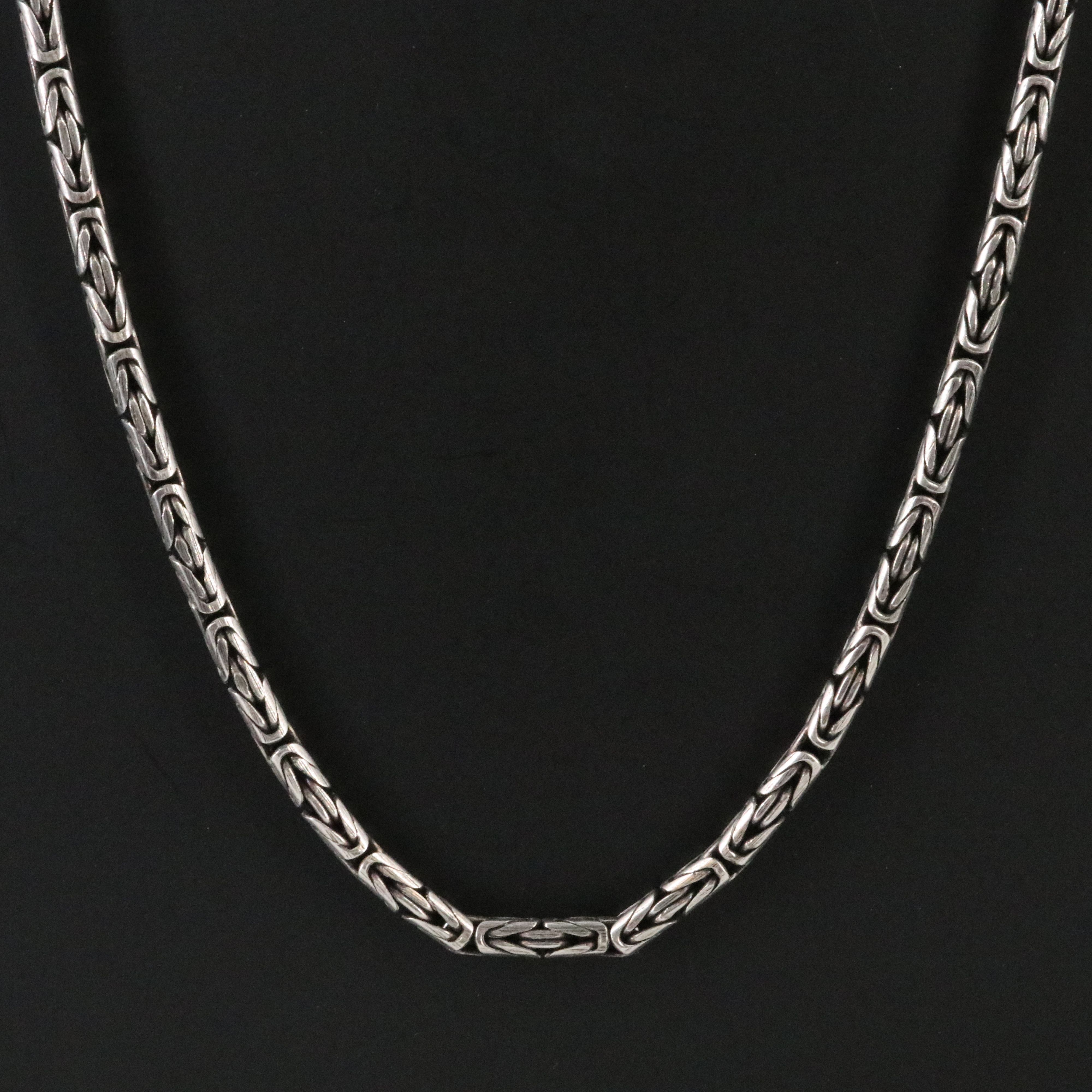 Sterling Byzantine Chain Necklace