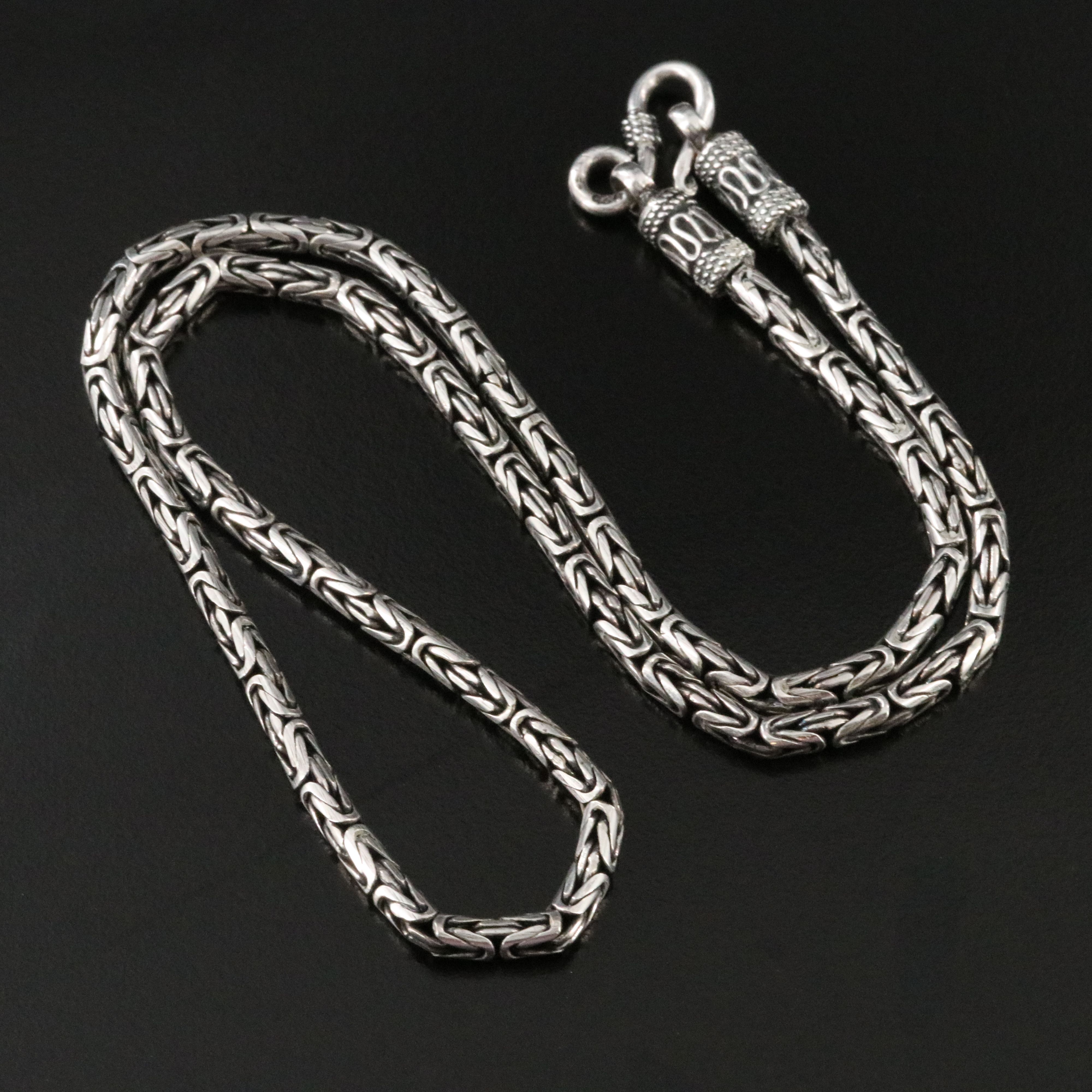 Sterling Byzantine Chain Necklace