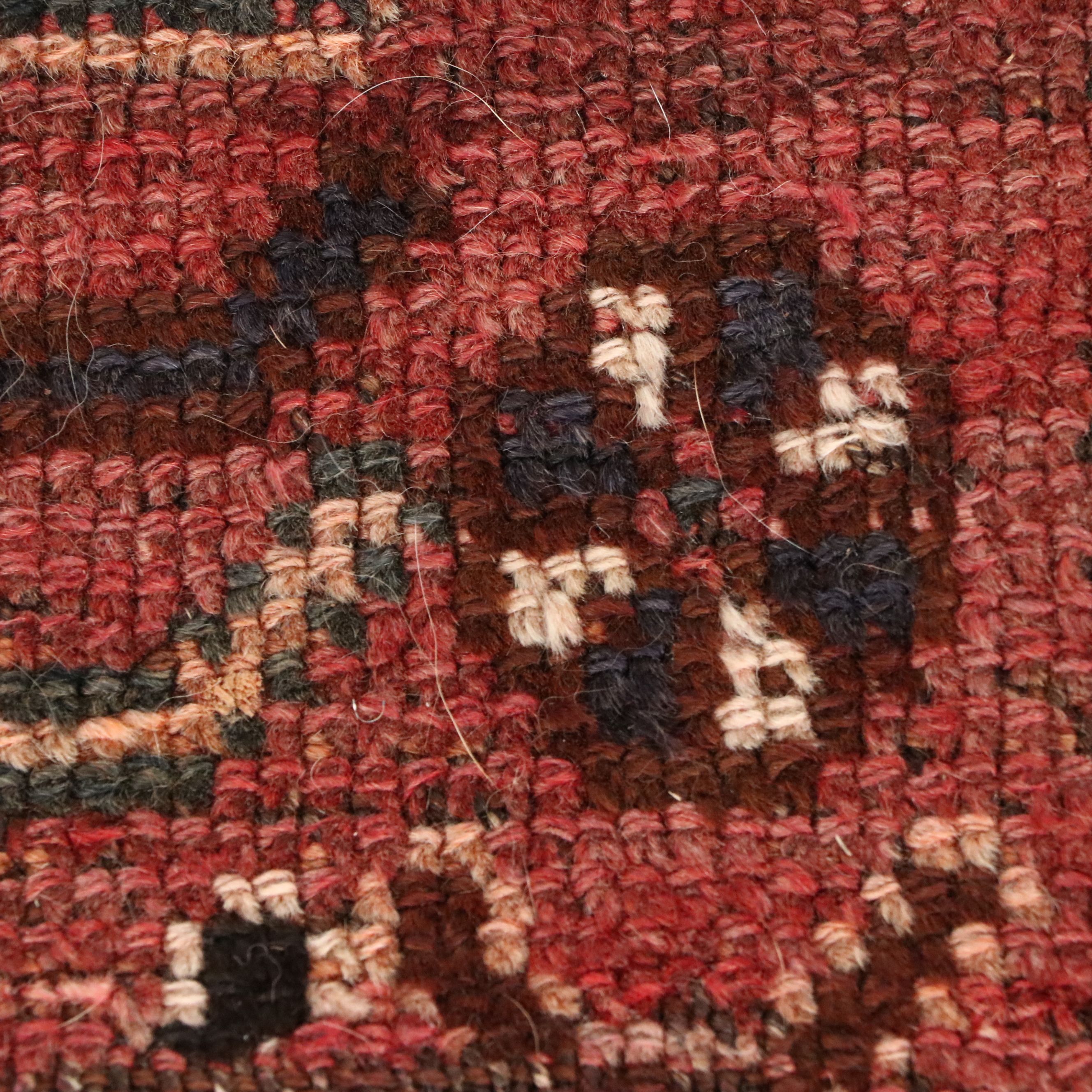 4'3 x 8'7 Hand-Knotted Persian Kurdish Area Rug