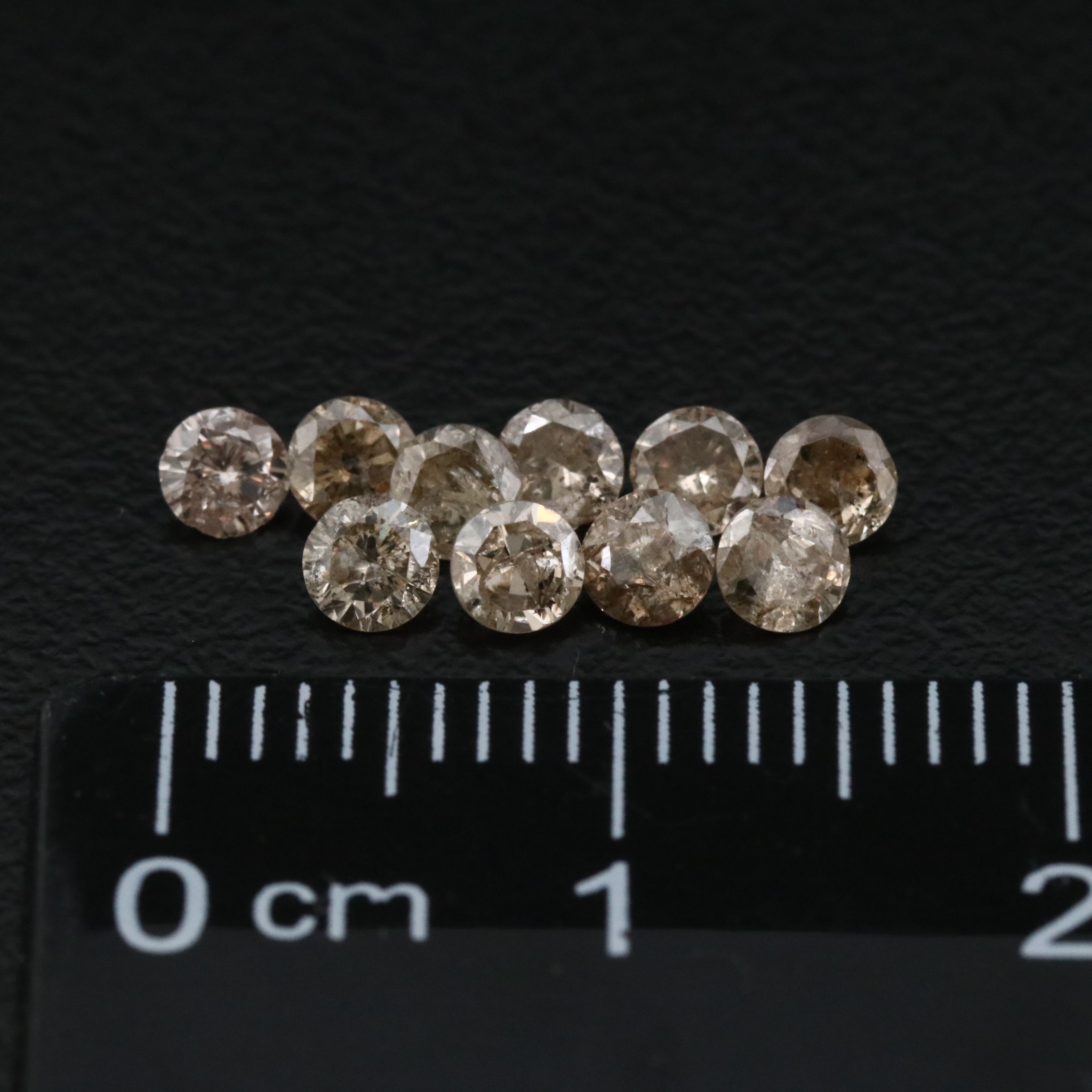 Loose 1.10 CTW Brown Diamond Melee