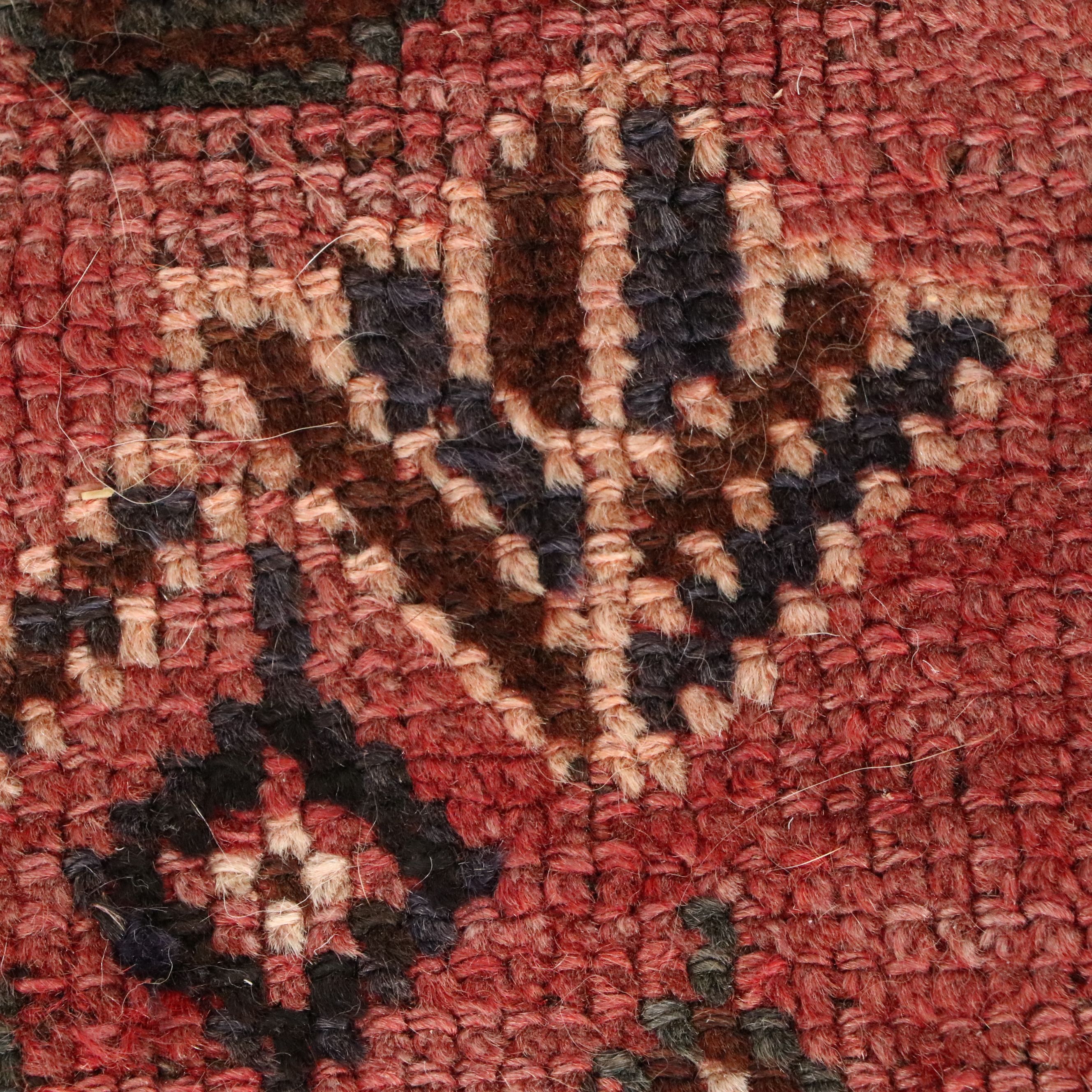 4'3 x 8'7 Hand-Knotted Persian Kurdish Area Rug