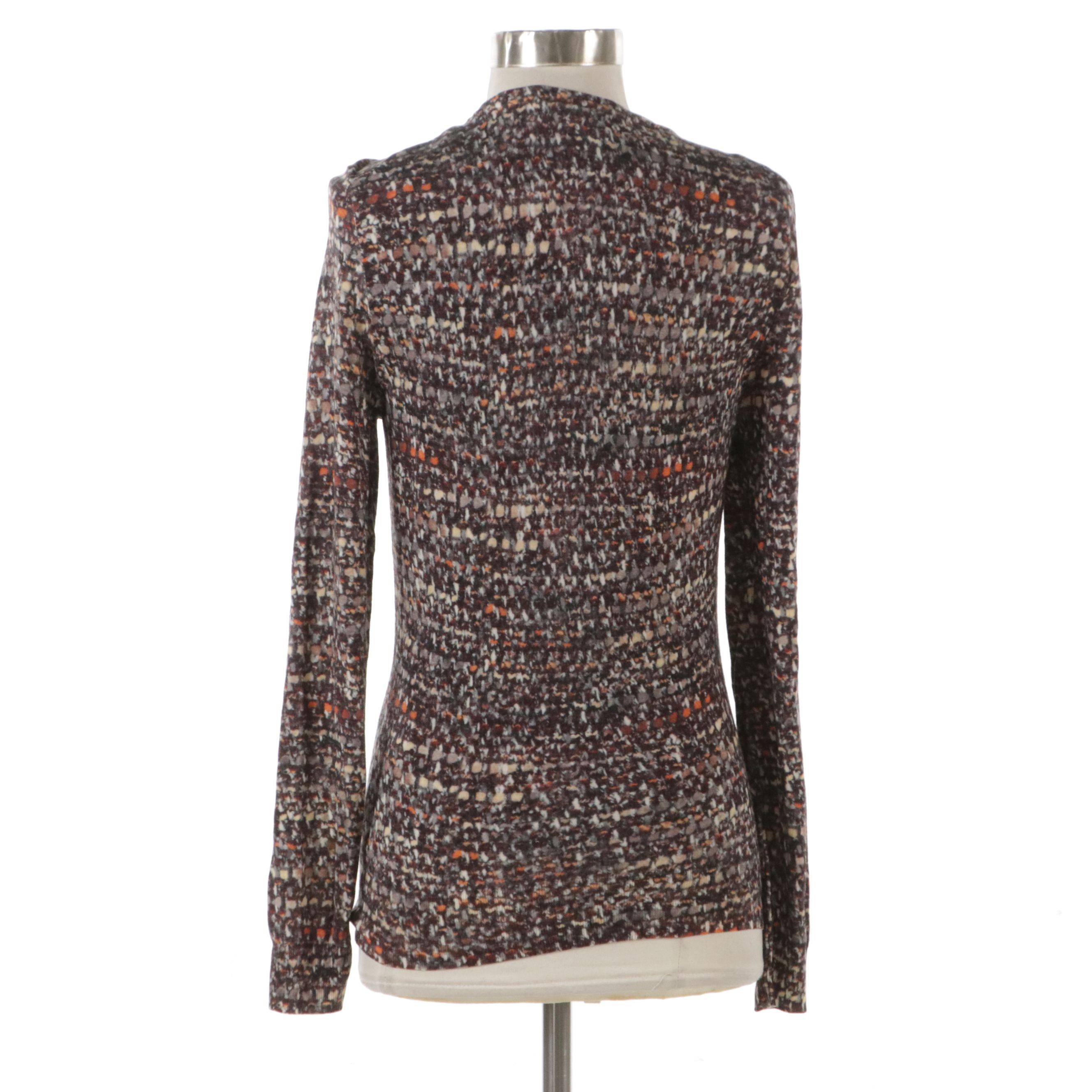 Dolce & Gabbana Printed Wool Two-Piece Sleeveless Top and Cardigan Set