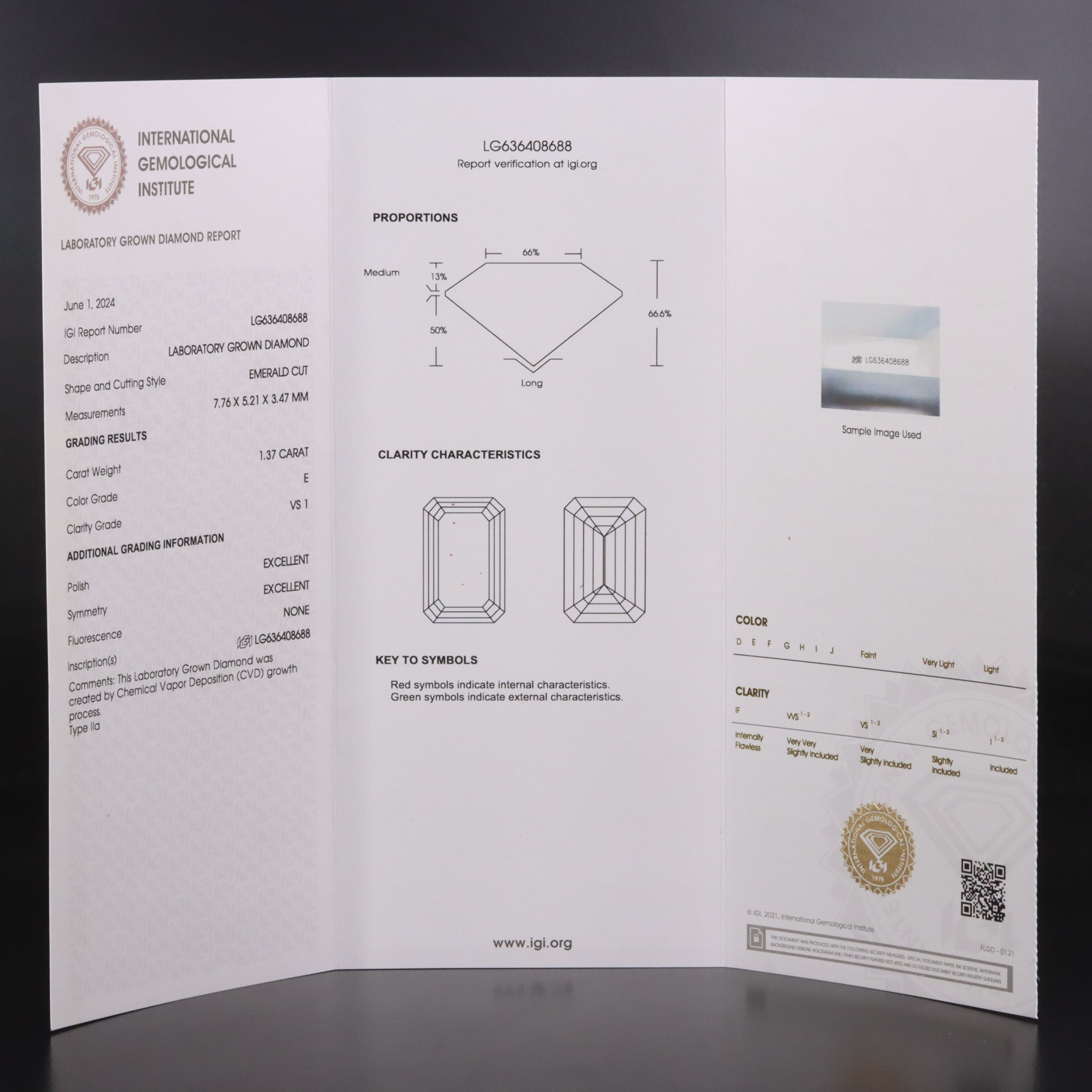 14K 10.63 CTW Lab Grown Diamond Three Stone Ring with IGI Reports