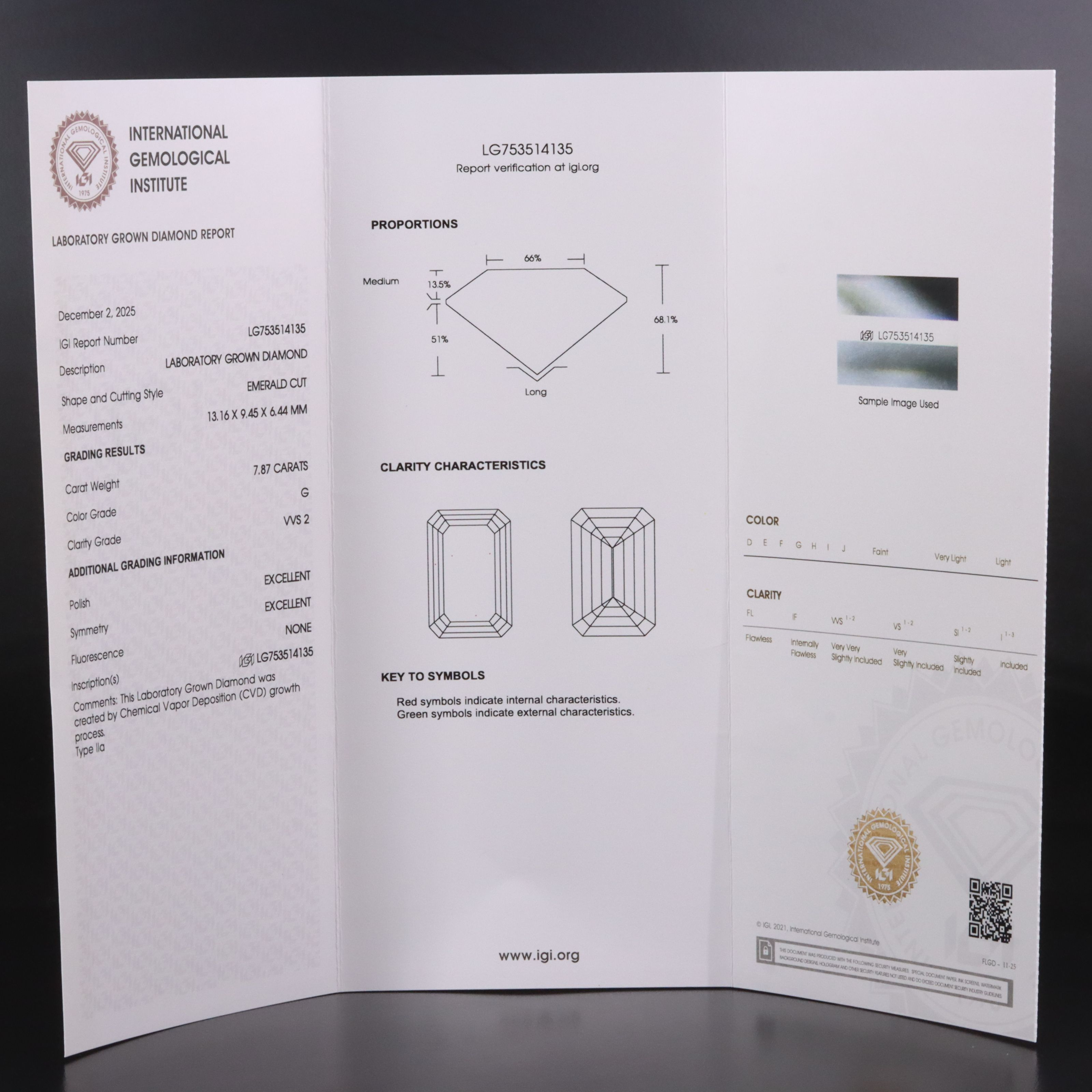 14K 10.63 CTW Lab Grown Diamond Three Stone Ring with IGI Reports