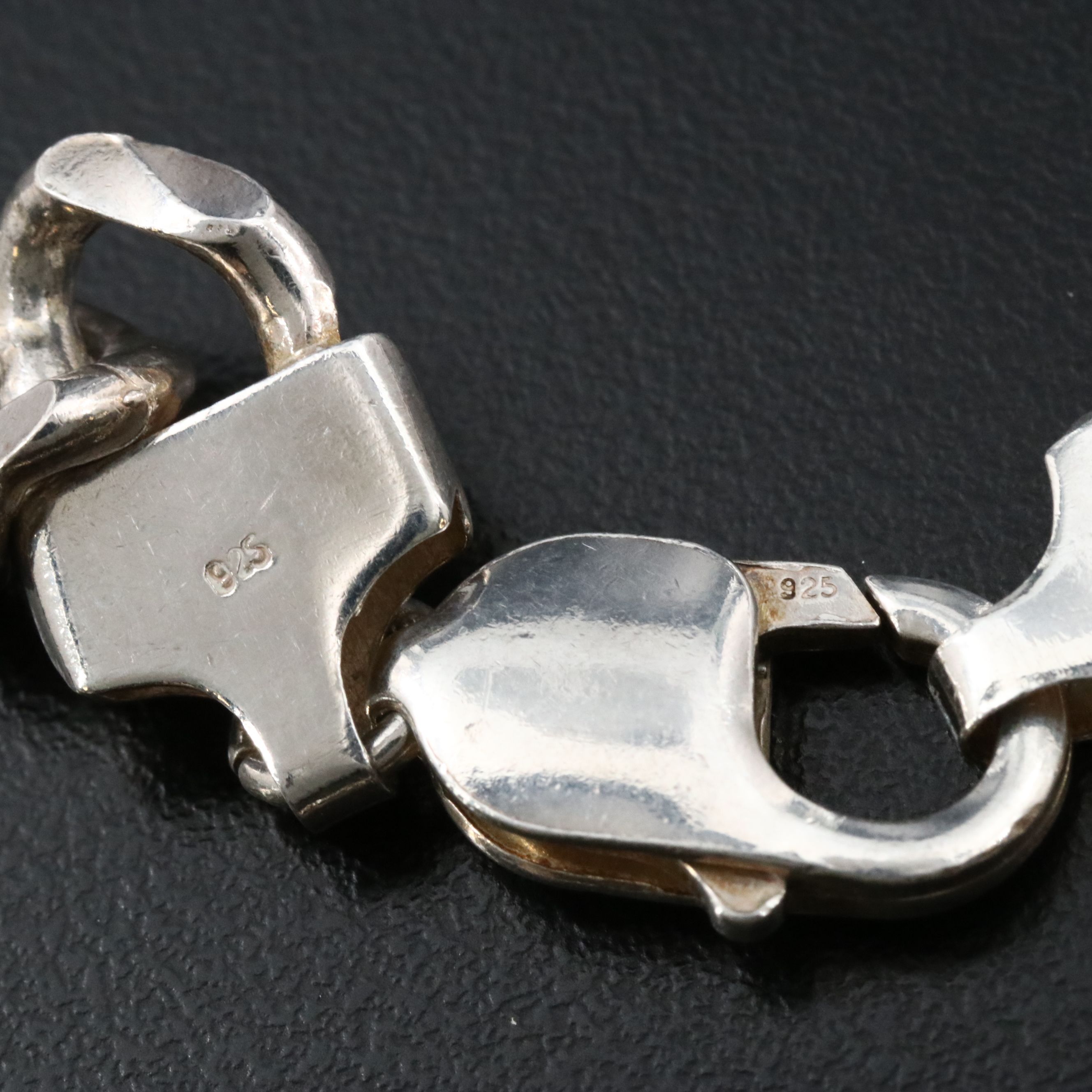 Sterling Figaro Chain Necklace