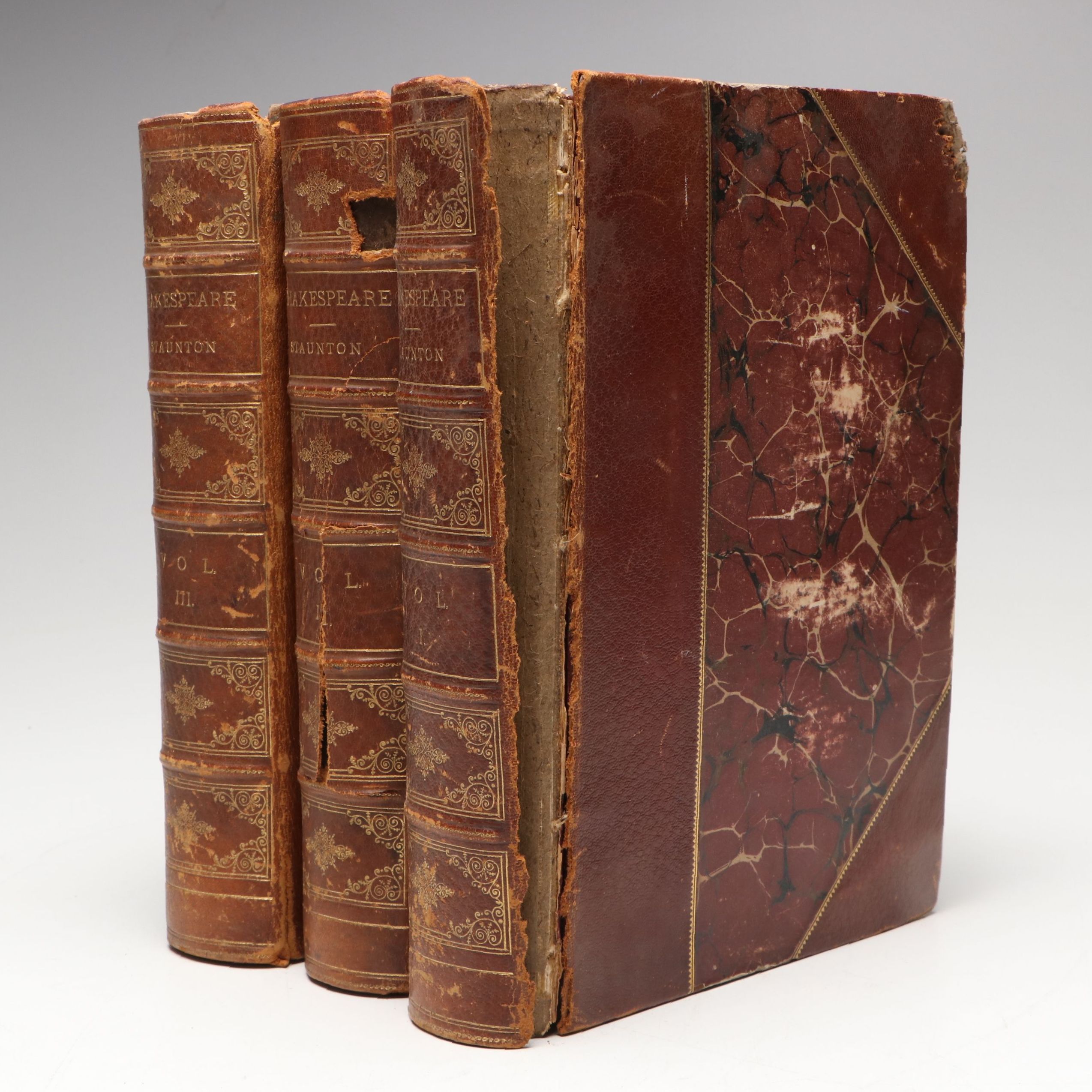 "The Works of Shakespeare" Three-Volume Set Edited by Howard Staunton